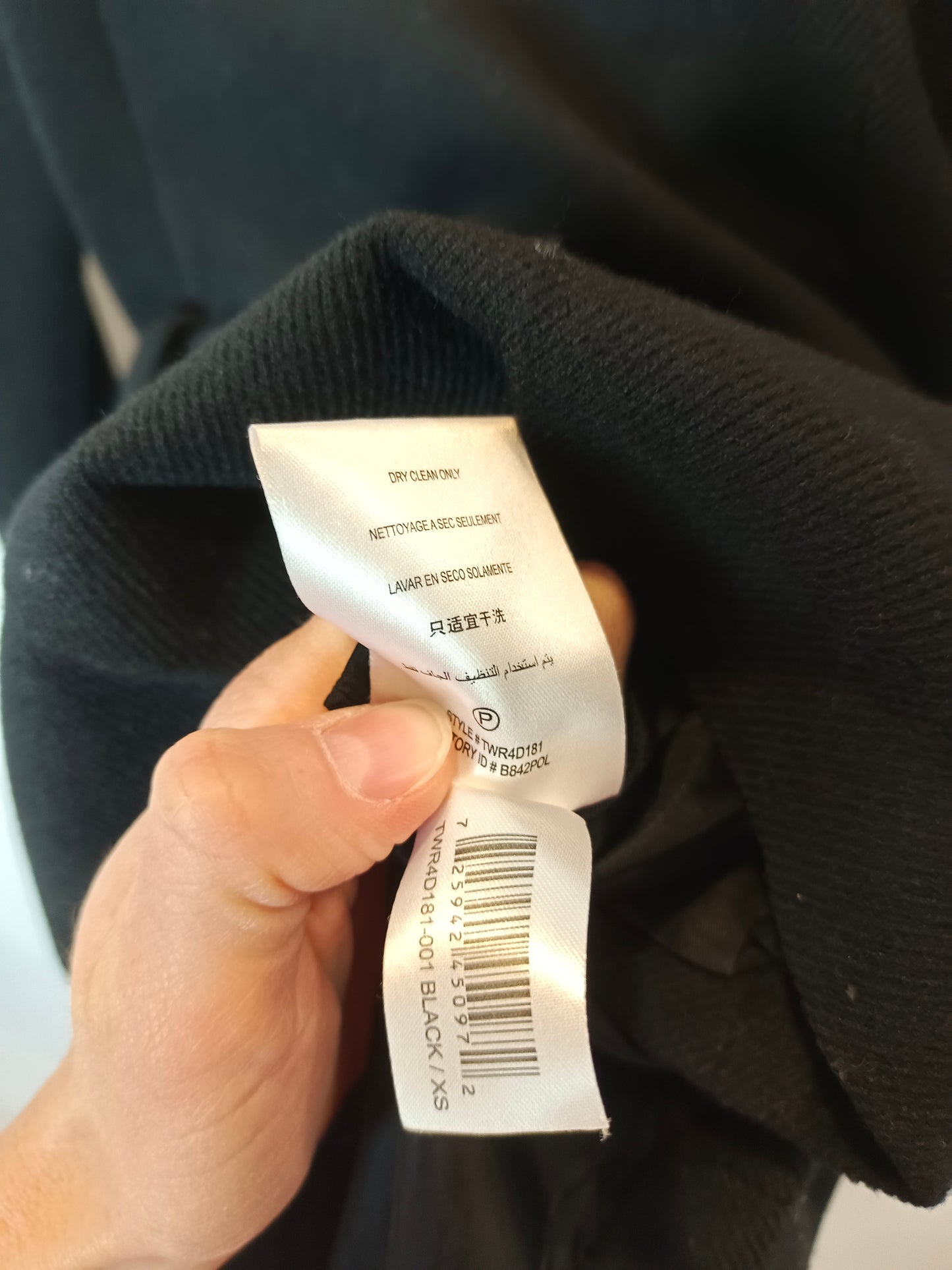 BCBG. Black double-breasted jacket. Size XS