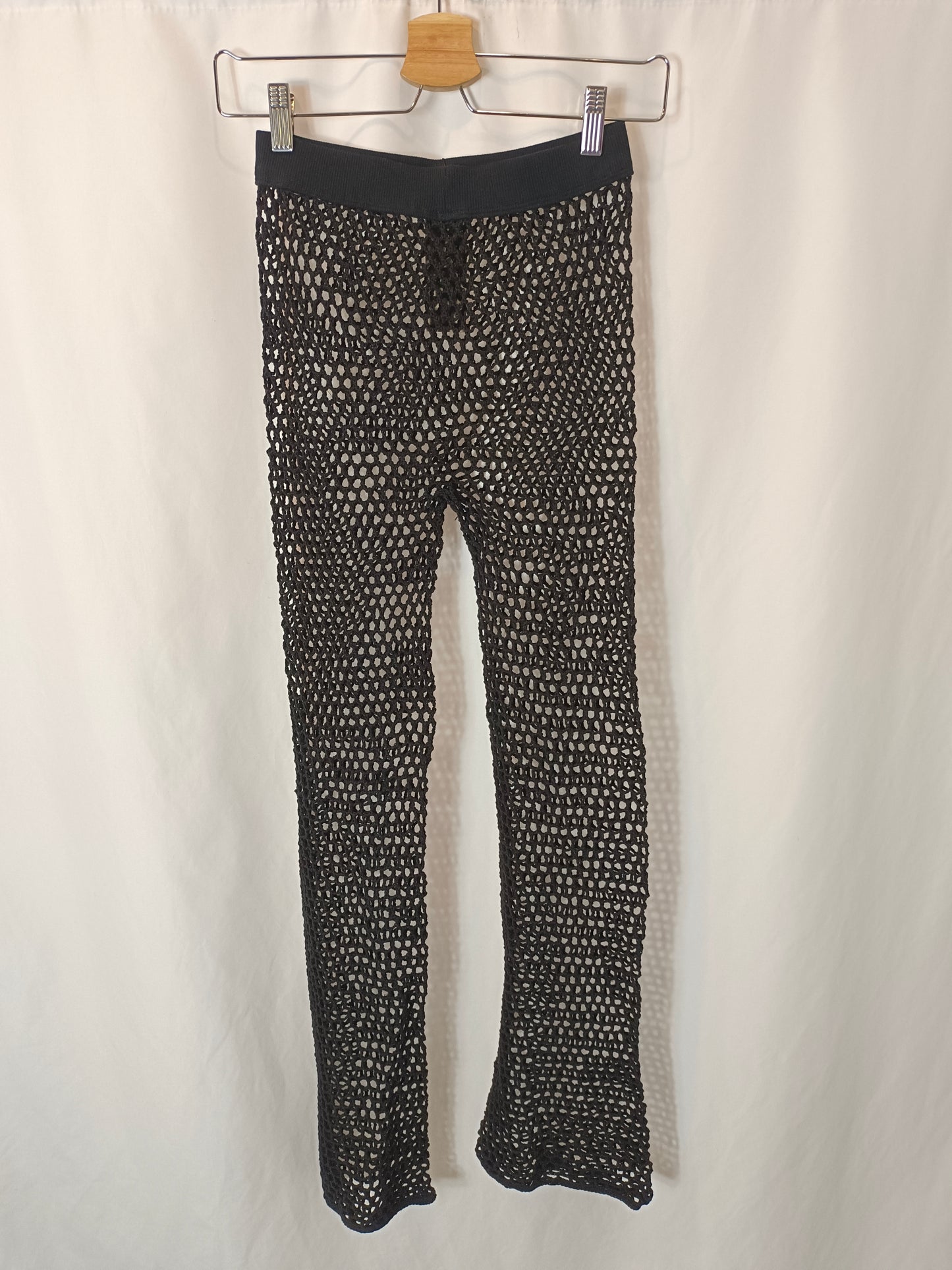 THE NAKES TIGER. Pantalón negro croché T.s/m