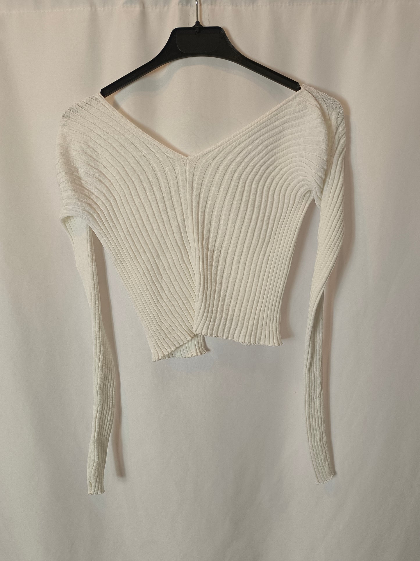 MANGO. Top abierto canalé T.xxs