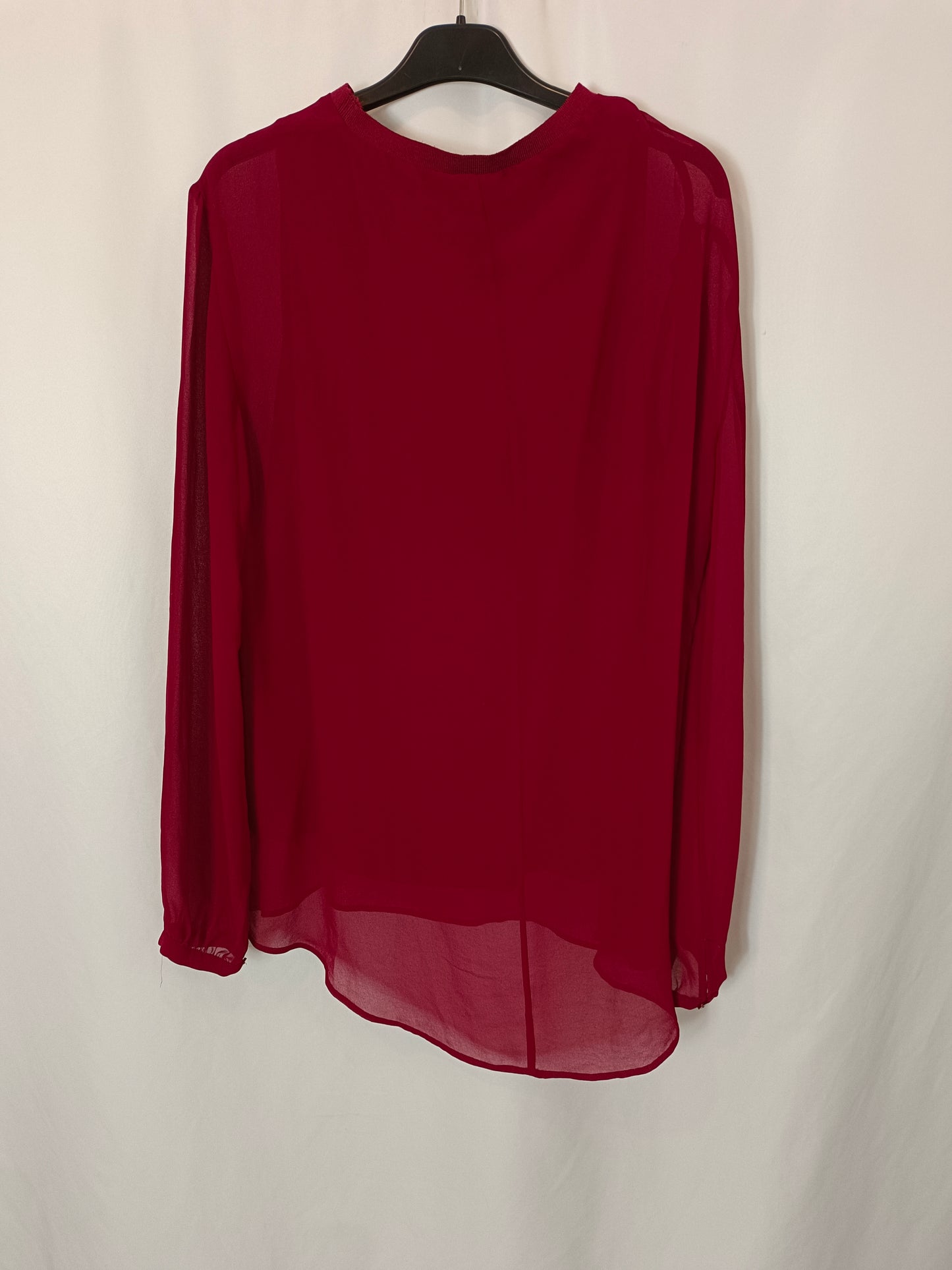 ZARA. Flowy burgundy blouse Tm