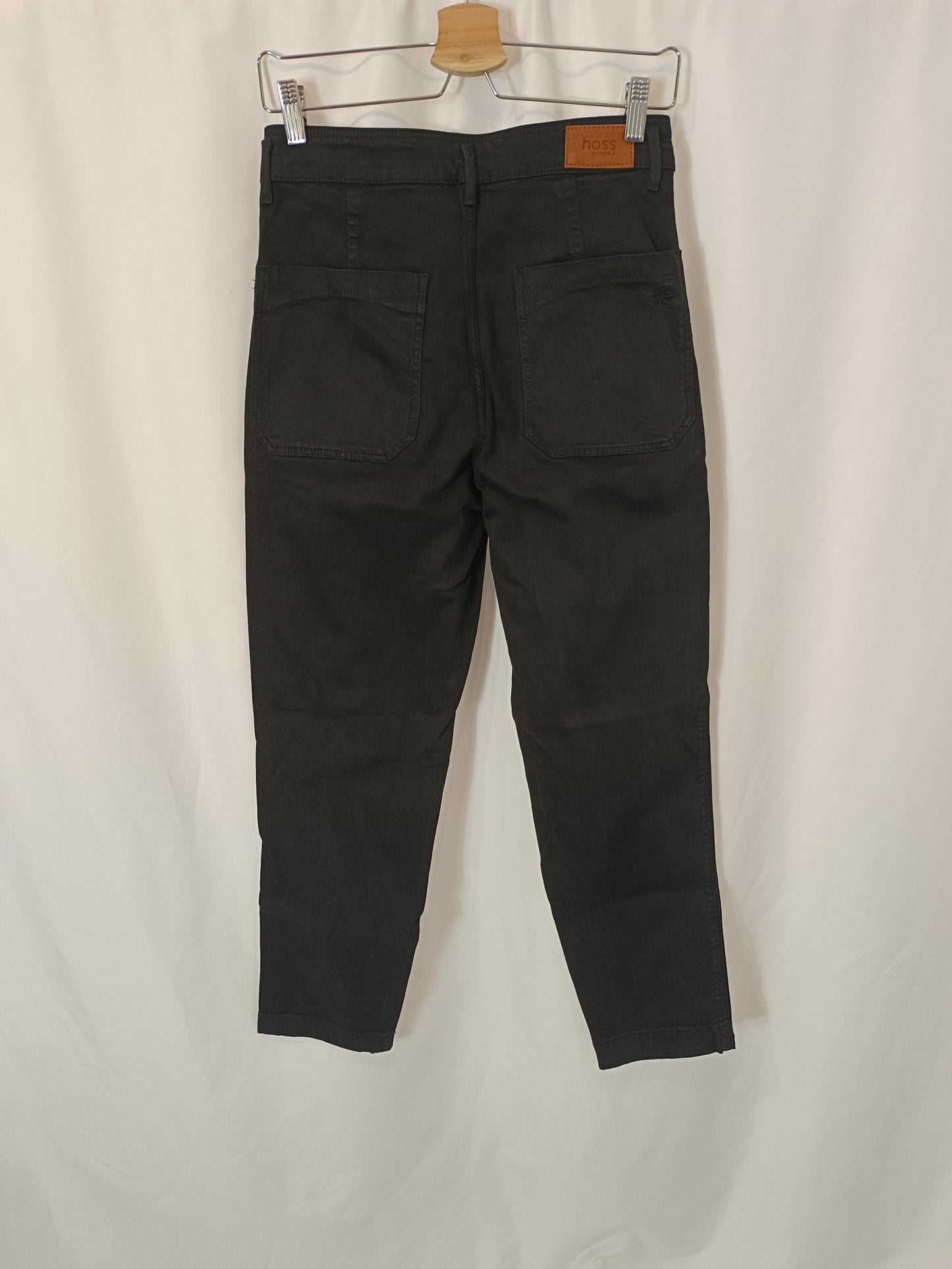 INTROPIA. Black denim trousers, size 36
