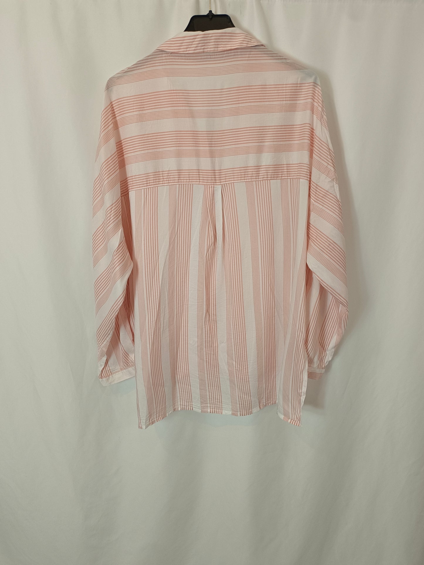 MANGO. Flowy striped blouse Tm