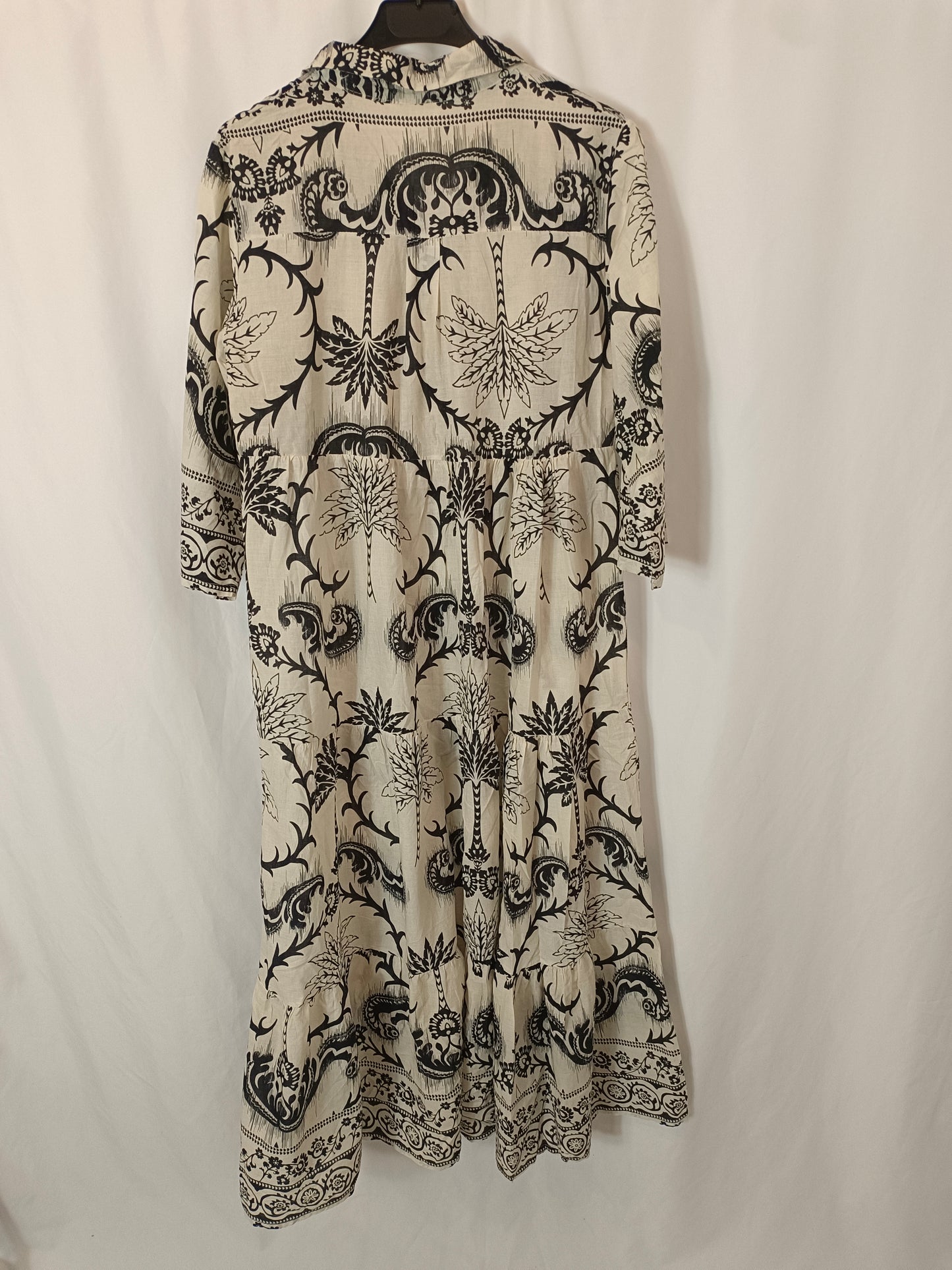 CARAMEL. Vestido abotonado estampado T.u(m)