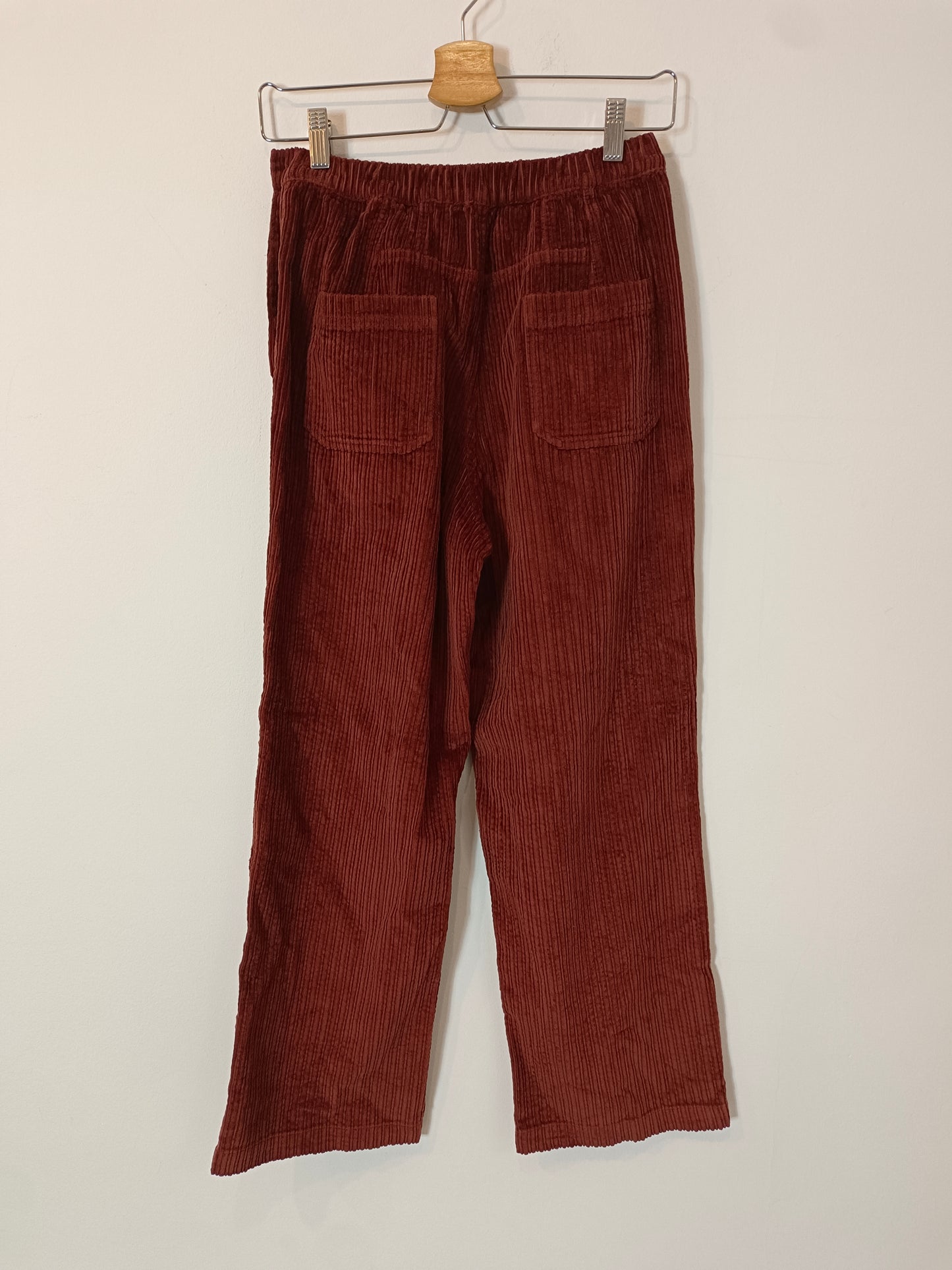 LOUISE MISHA. Pantalón pana teja T.36