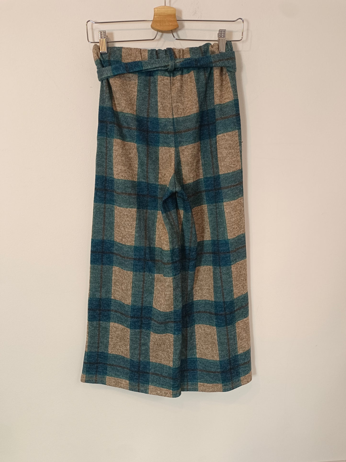 OTRAS. Pantalón cuadros azul y beige Tu(s)