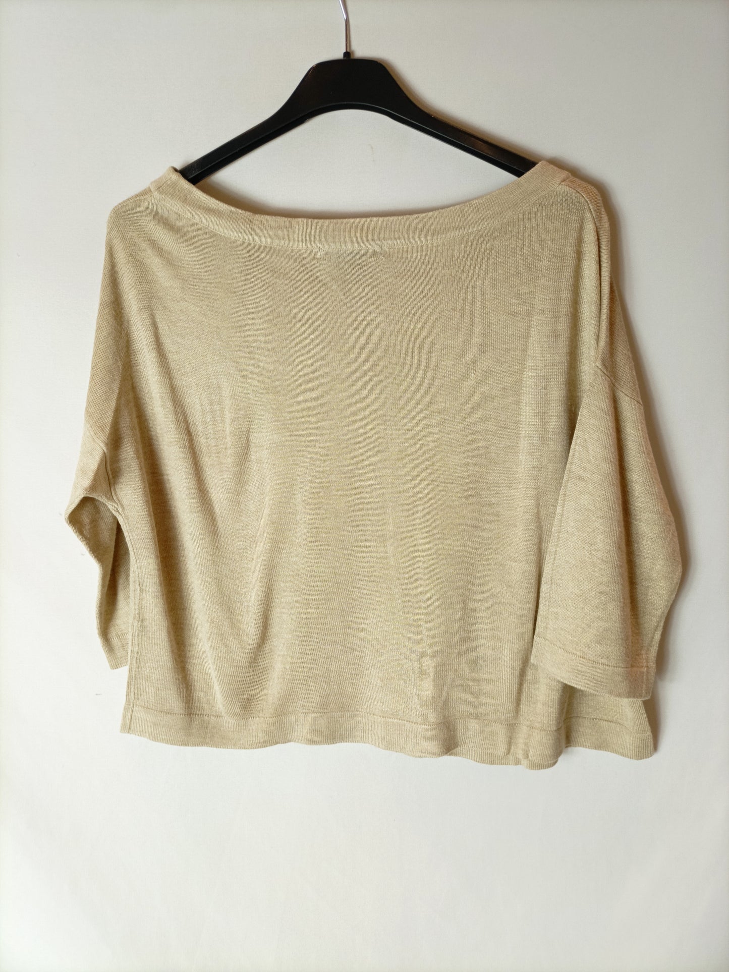 H&M. Top punto beige T.xs