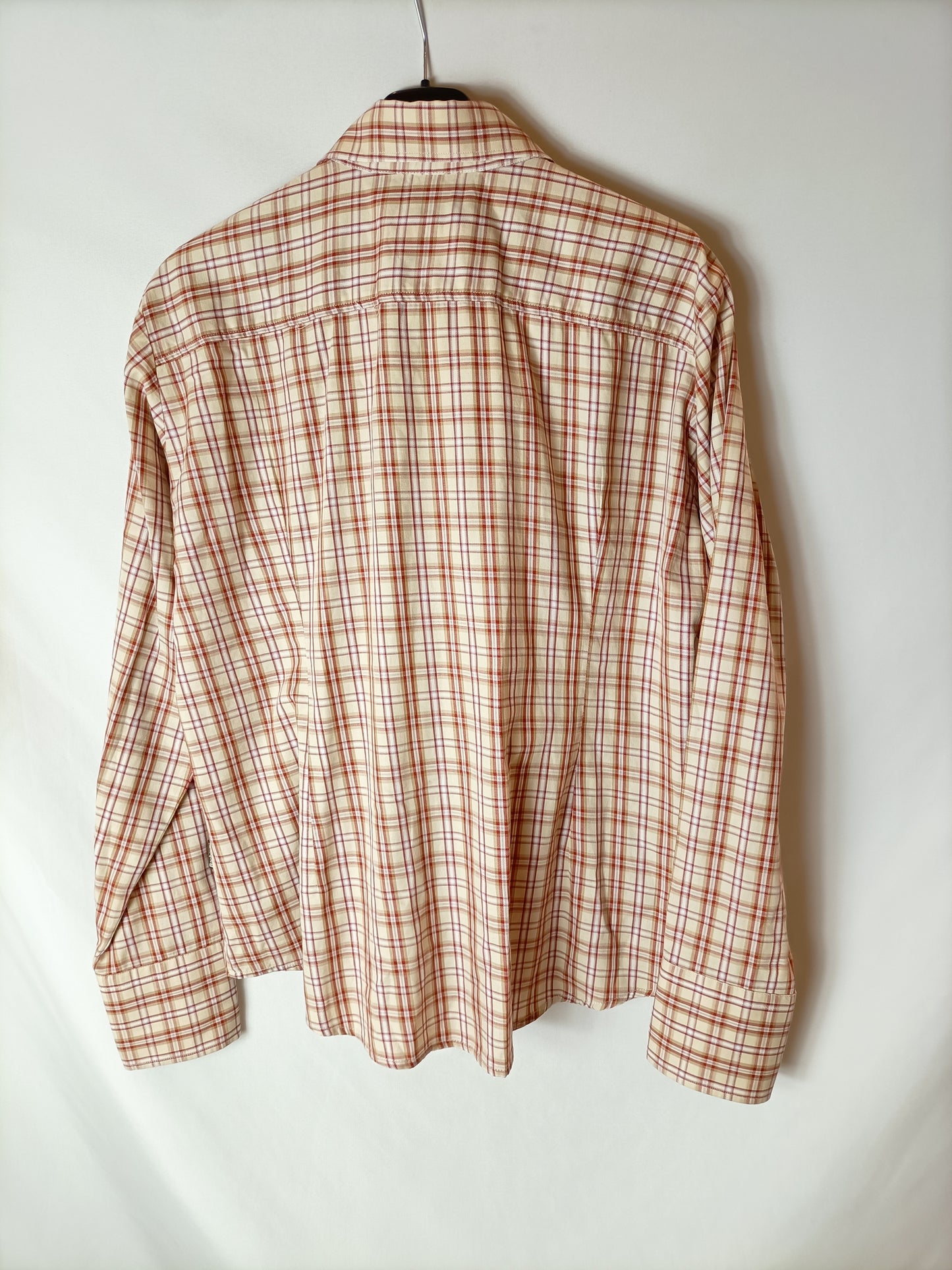 BARBOUR. Camisa cuadros cuello pana. T 44