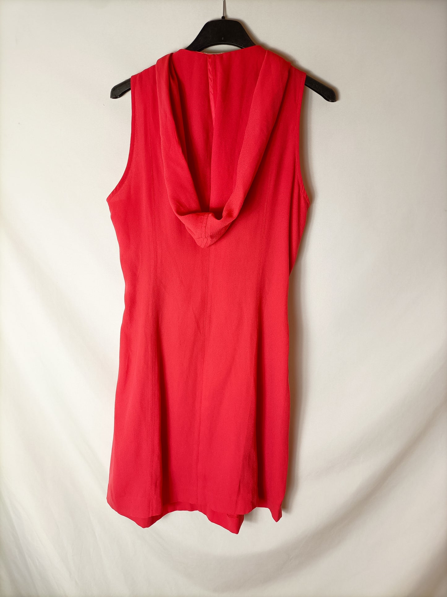 ADOLFO DOMINGUEZ. Red zippered dress. Size 38