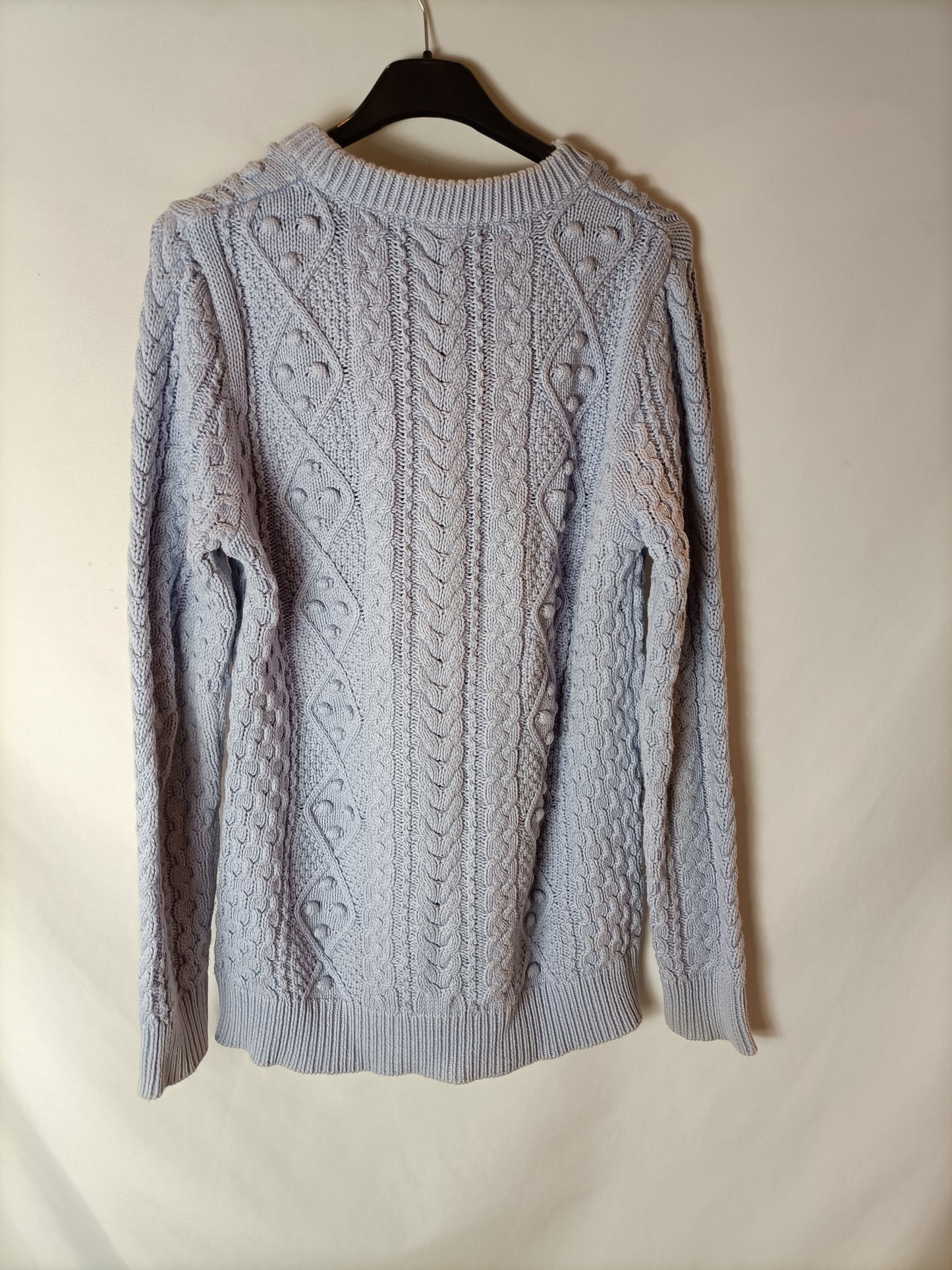 ZARA. Light blue bodoque sweater. T.S.