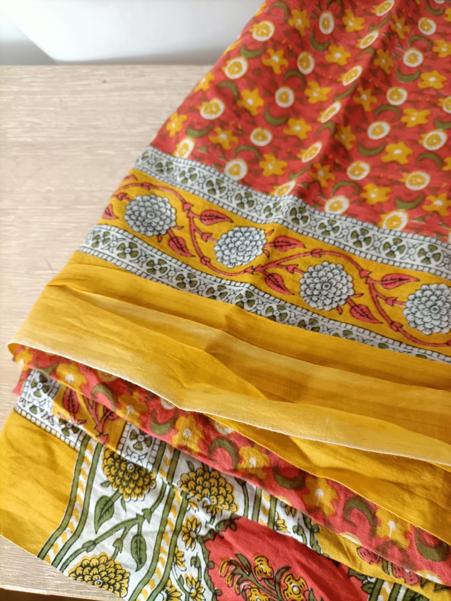 BOUGAINVILIA. Yellow and orange pareo