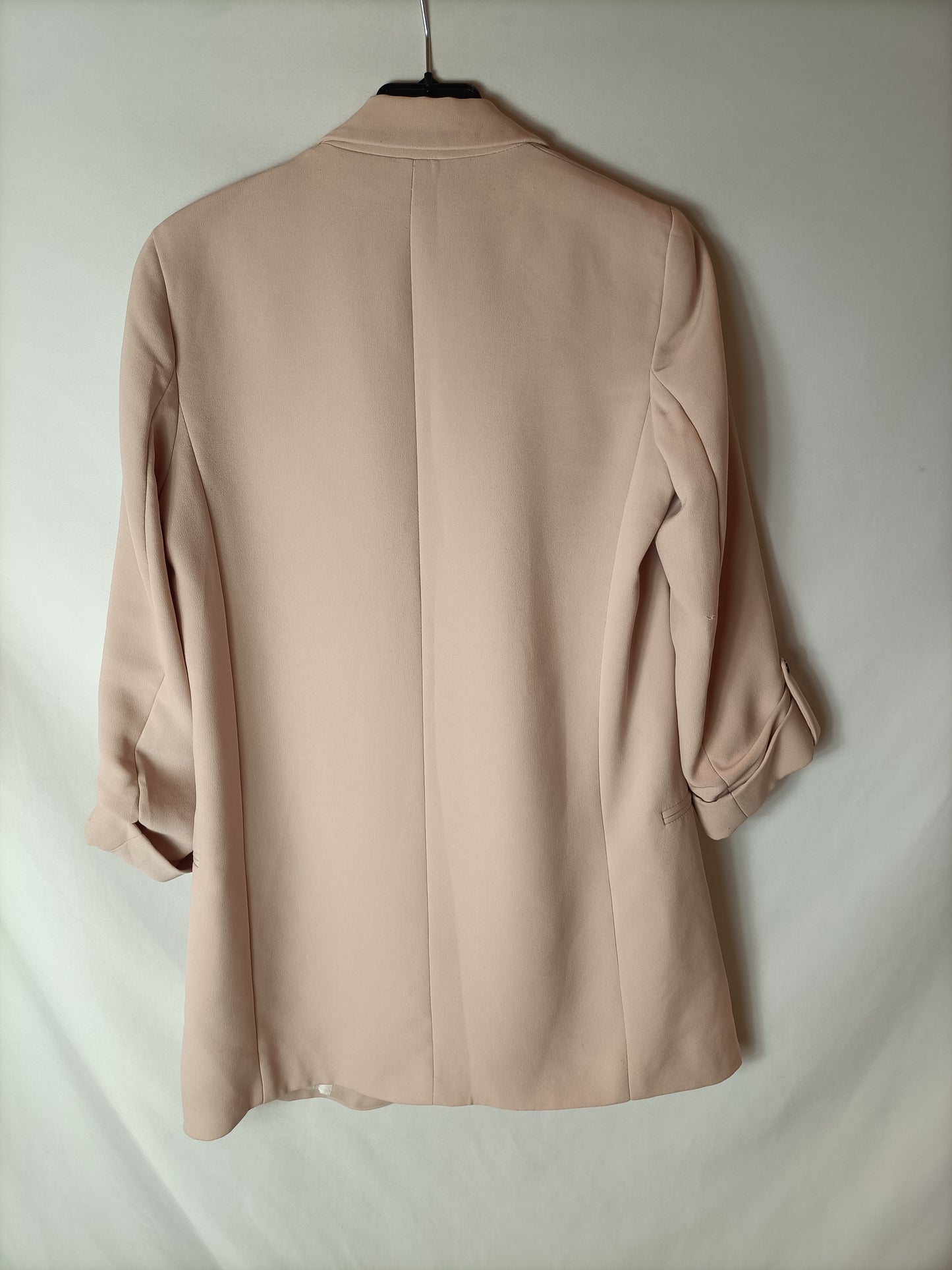 ZARA. Blazer básica rosa T.xs