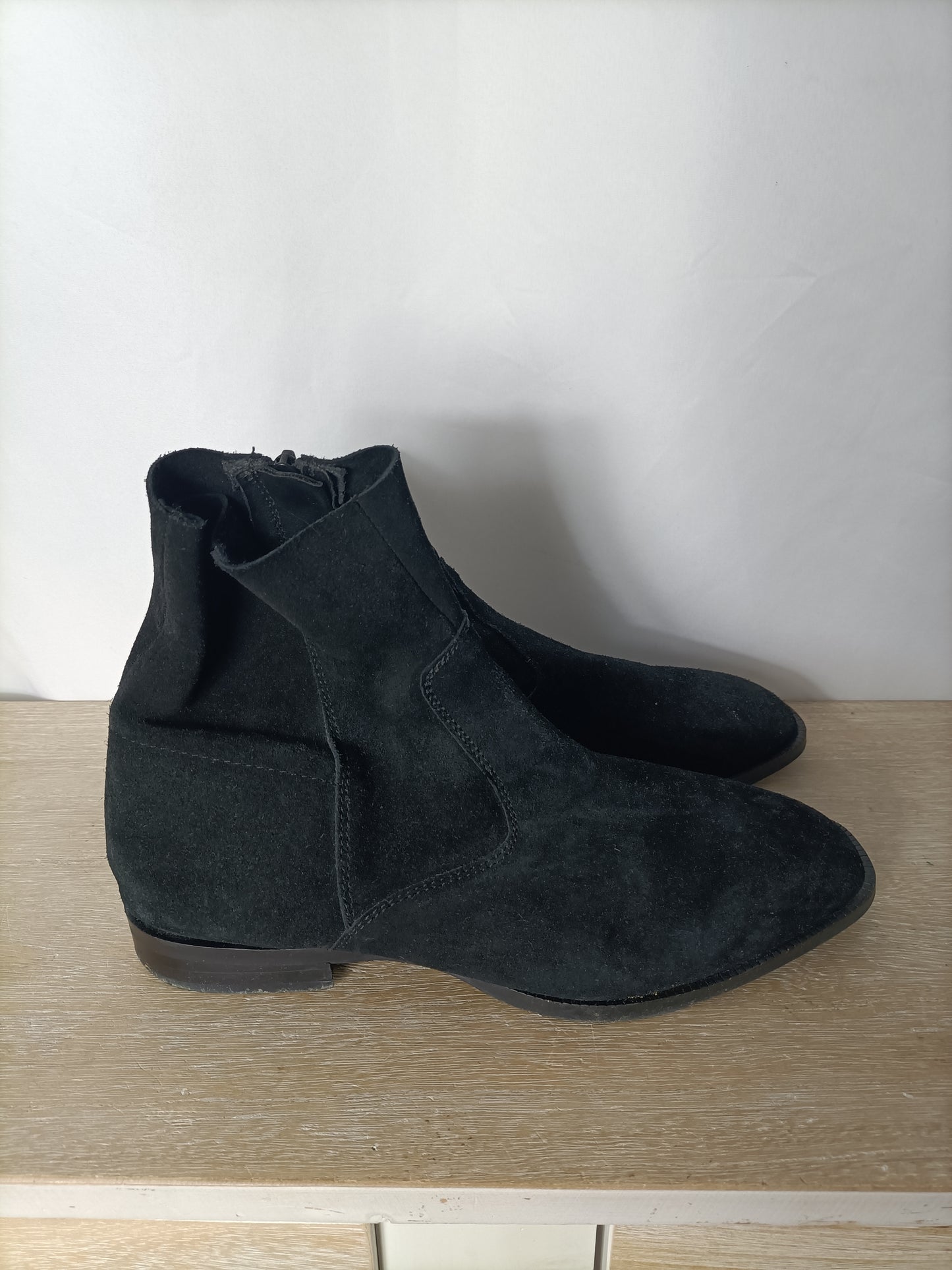 ASOS. Botines negros piel T.9(40)