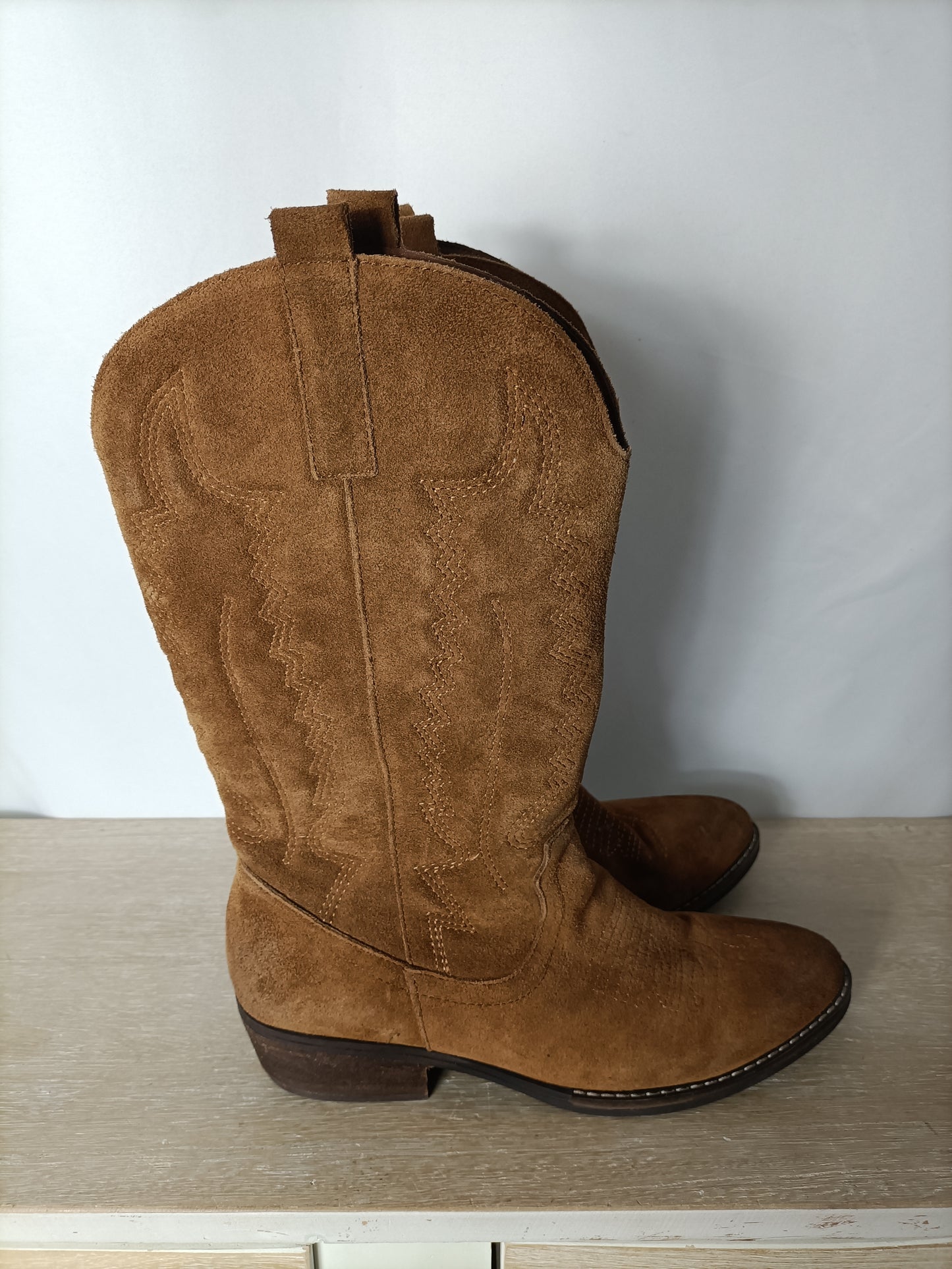 ISAACTOLY. Botas camel cowboy T.41