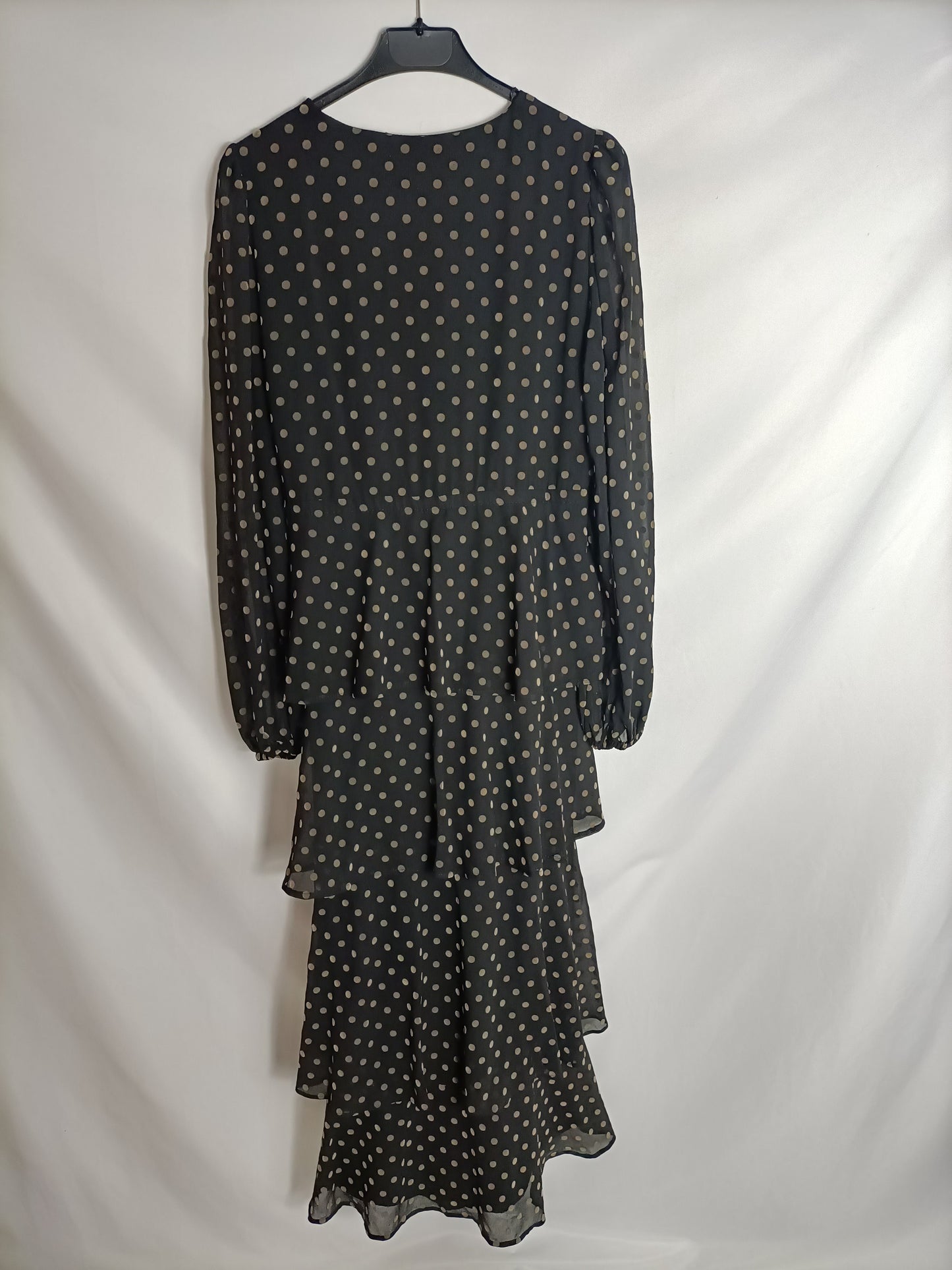 ZARA. Black polka dot Ts dress
