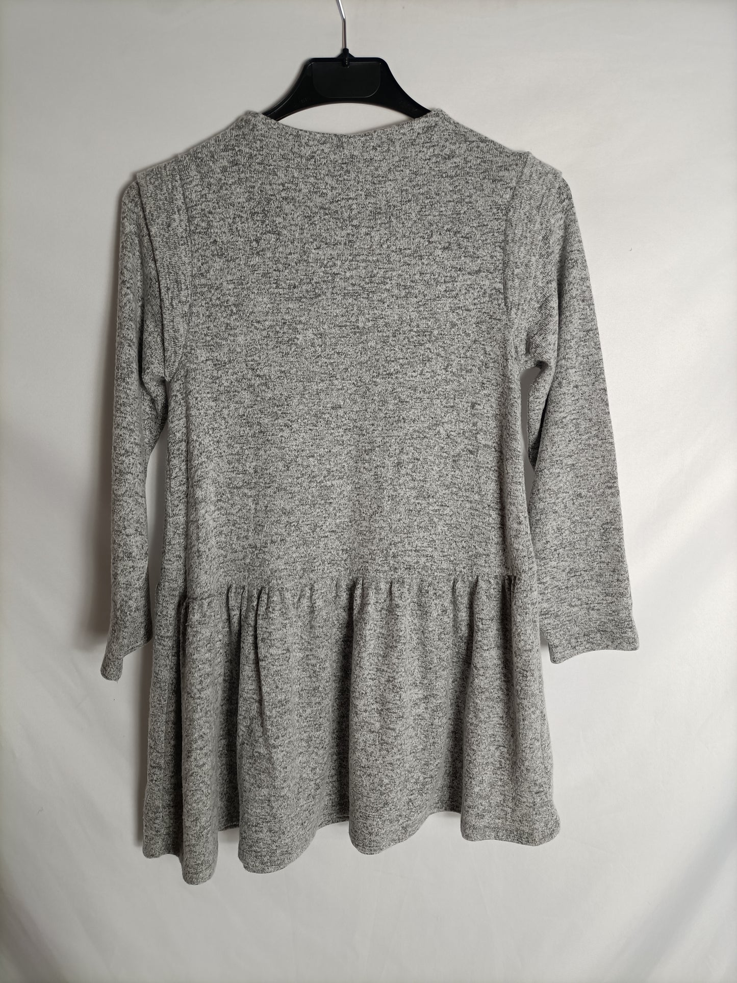 ZARA. Short mottled grey dress, size 9 years