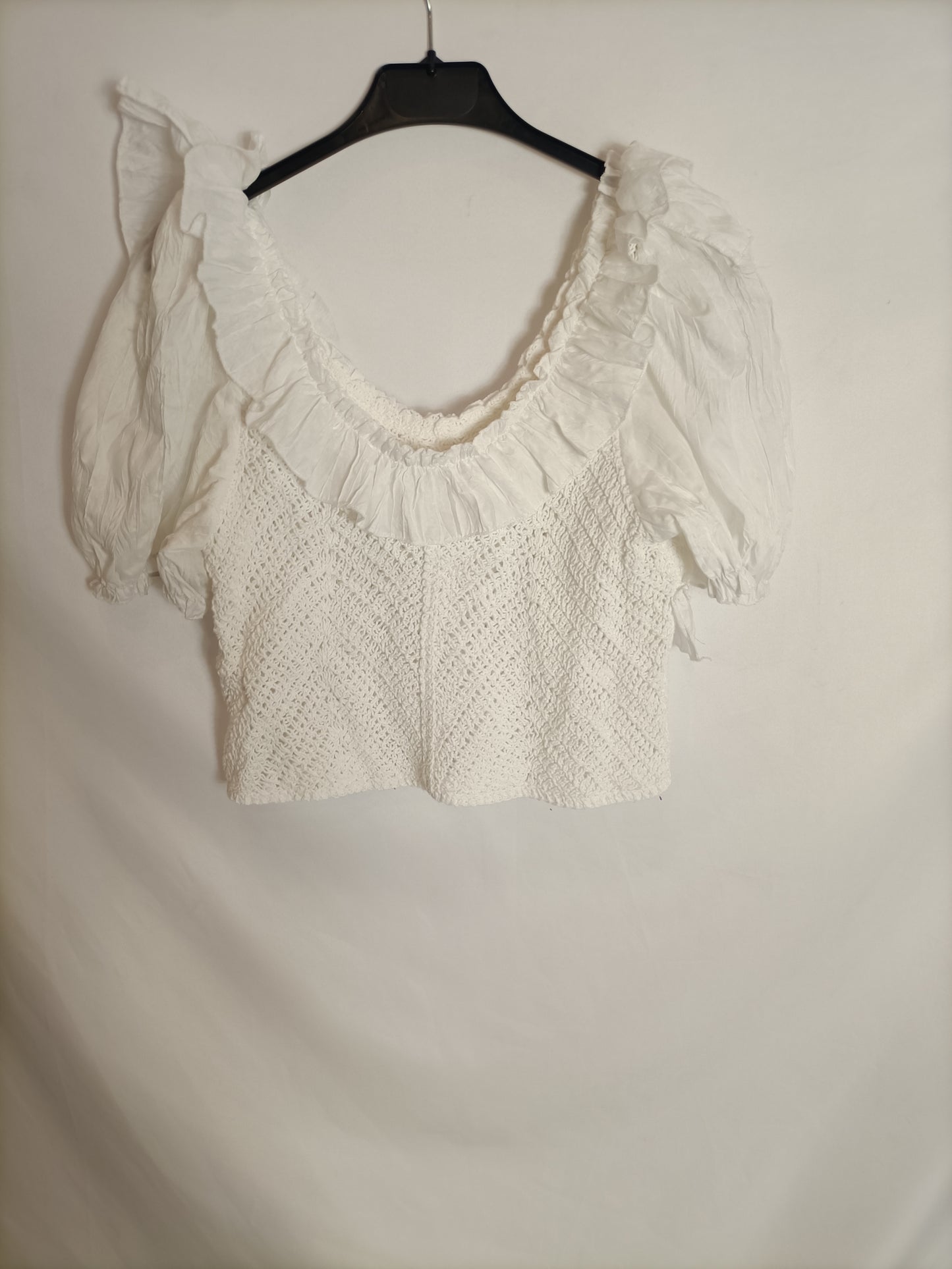 OTHERS. Ruffled crochet top Your(s)
