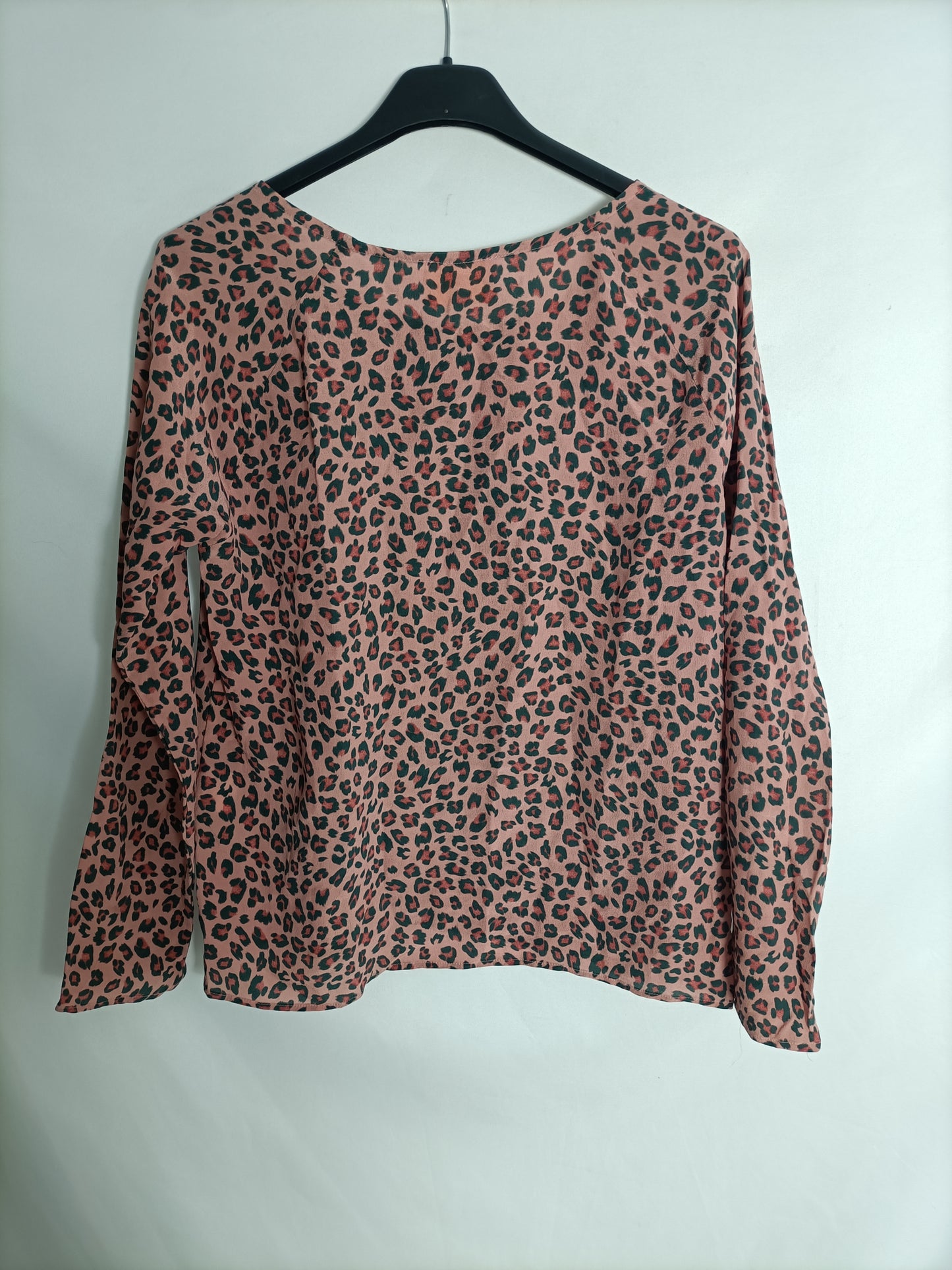 DOLORES PROMESAS. Blusa rosa print T.40(s)