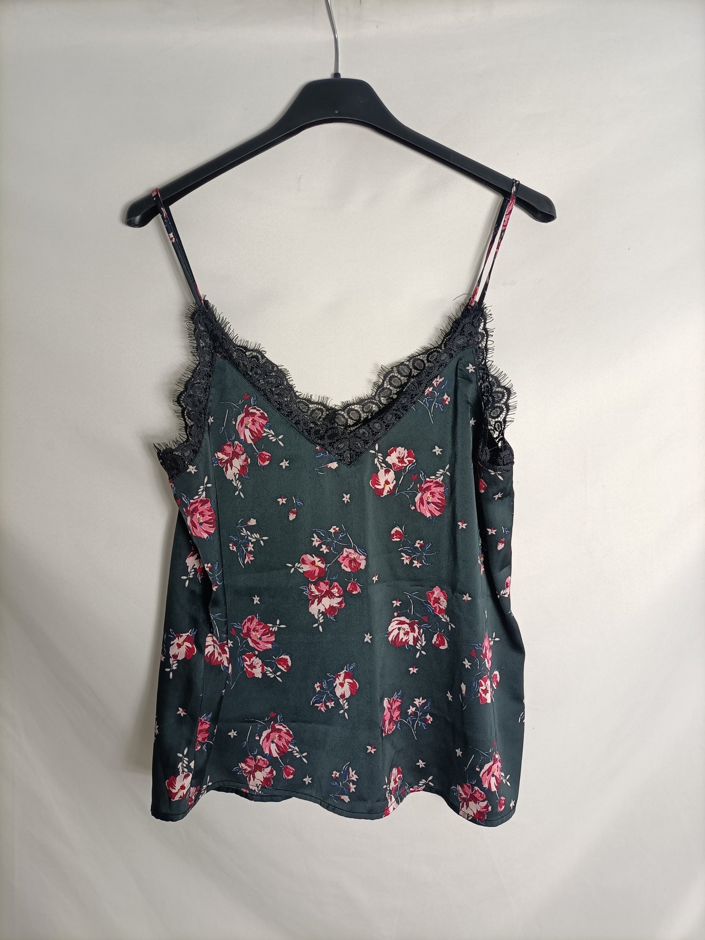 H&M. Top lencero gris T.36