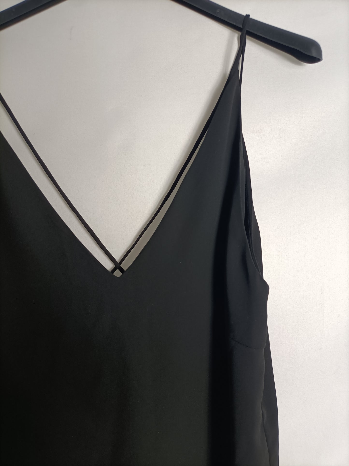 H&M. Black strappy top size 36