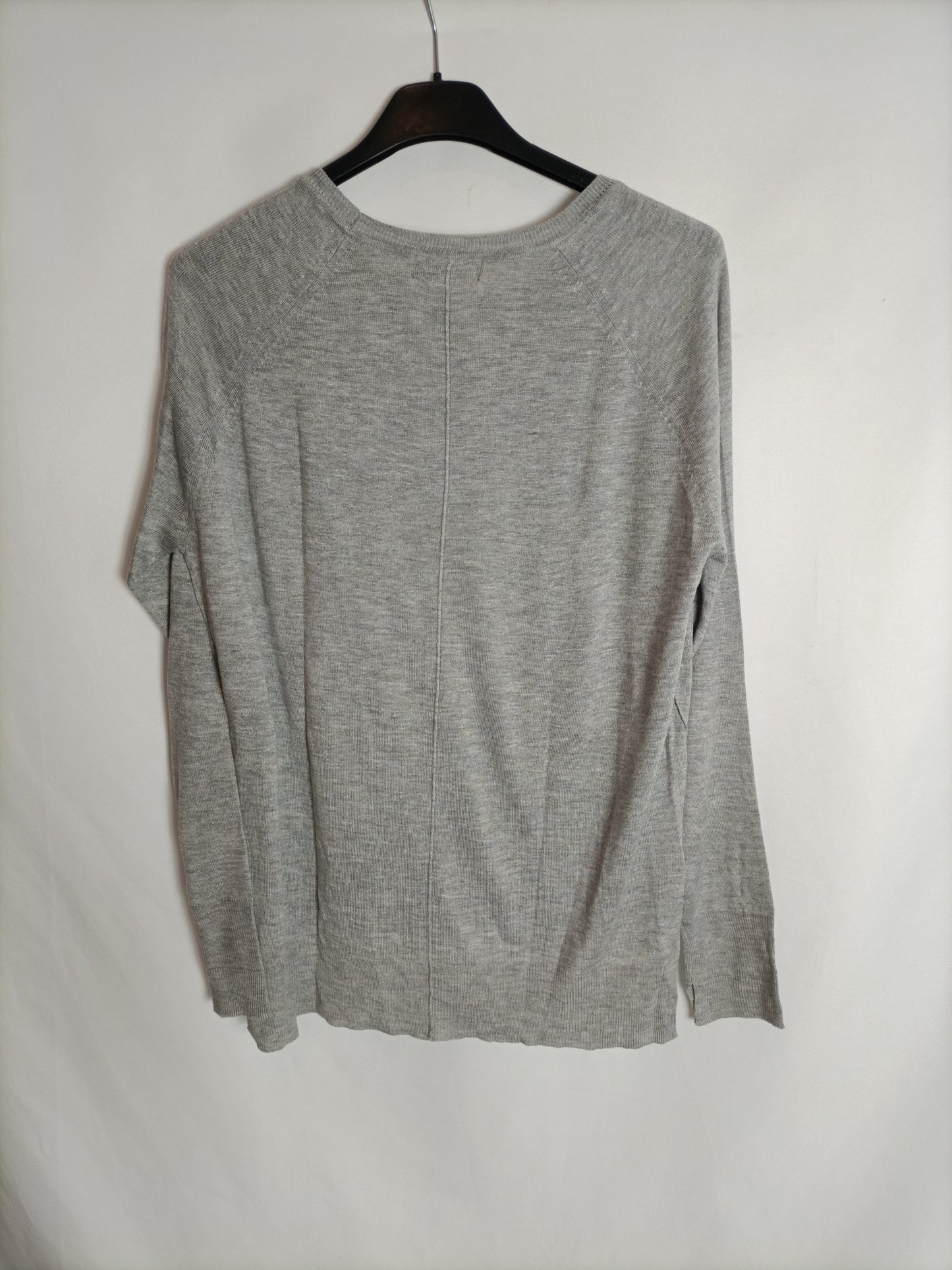 ZARA. Jersey gris fino T.s