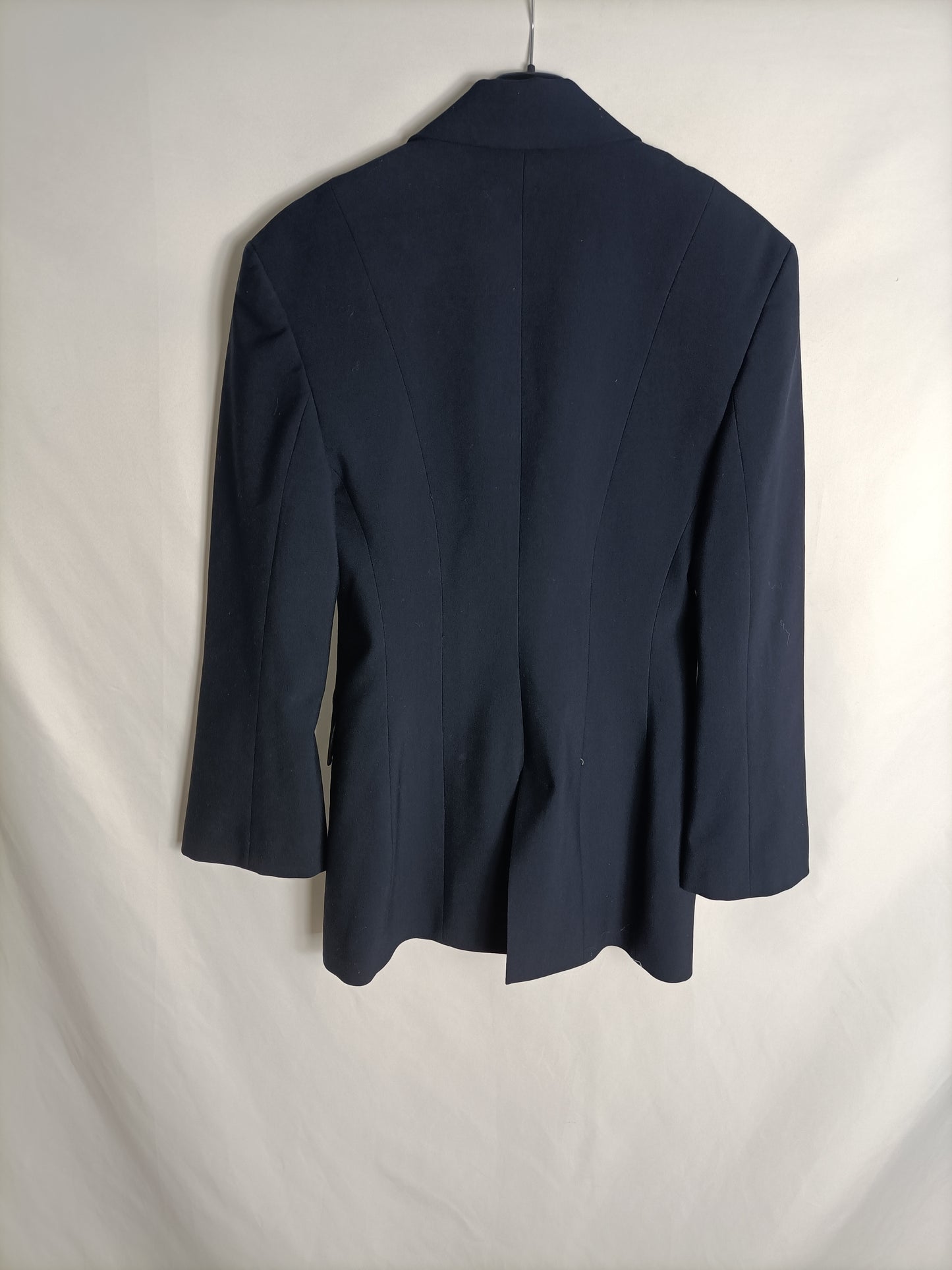 ZARA. Blue blazer with shoulder pads T.xs