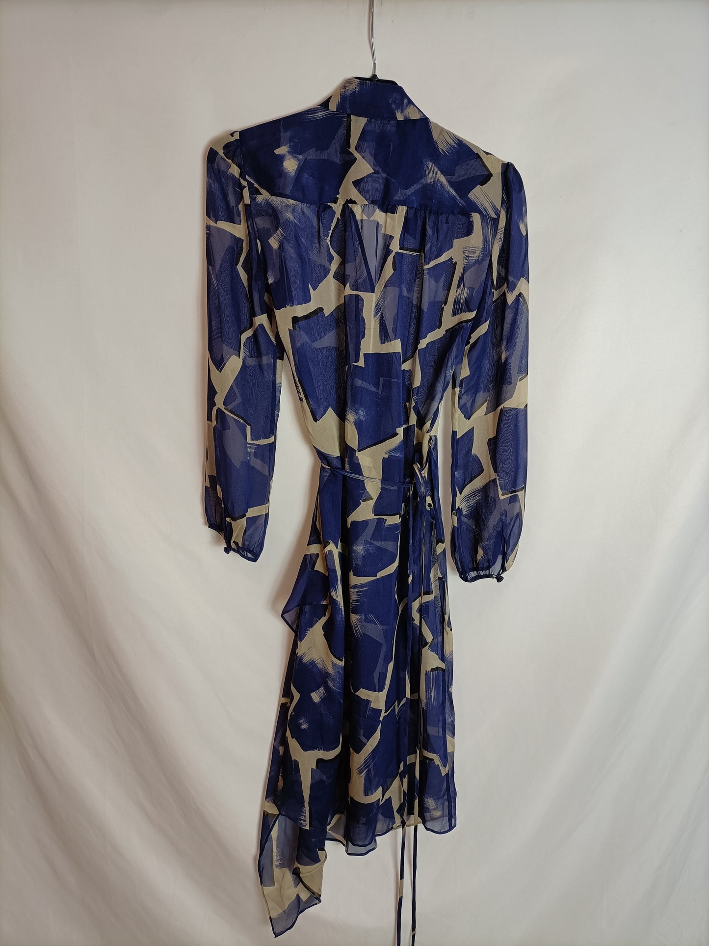 DIANE VON FURSTENBERG. Printed silk dress T.0 (xs)