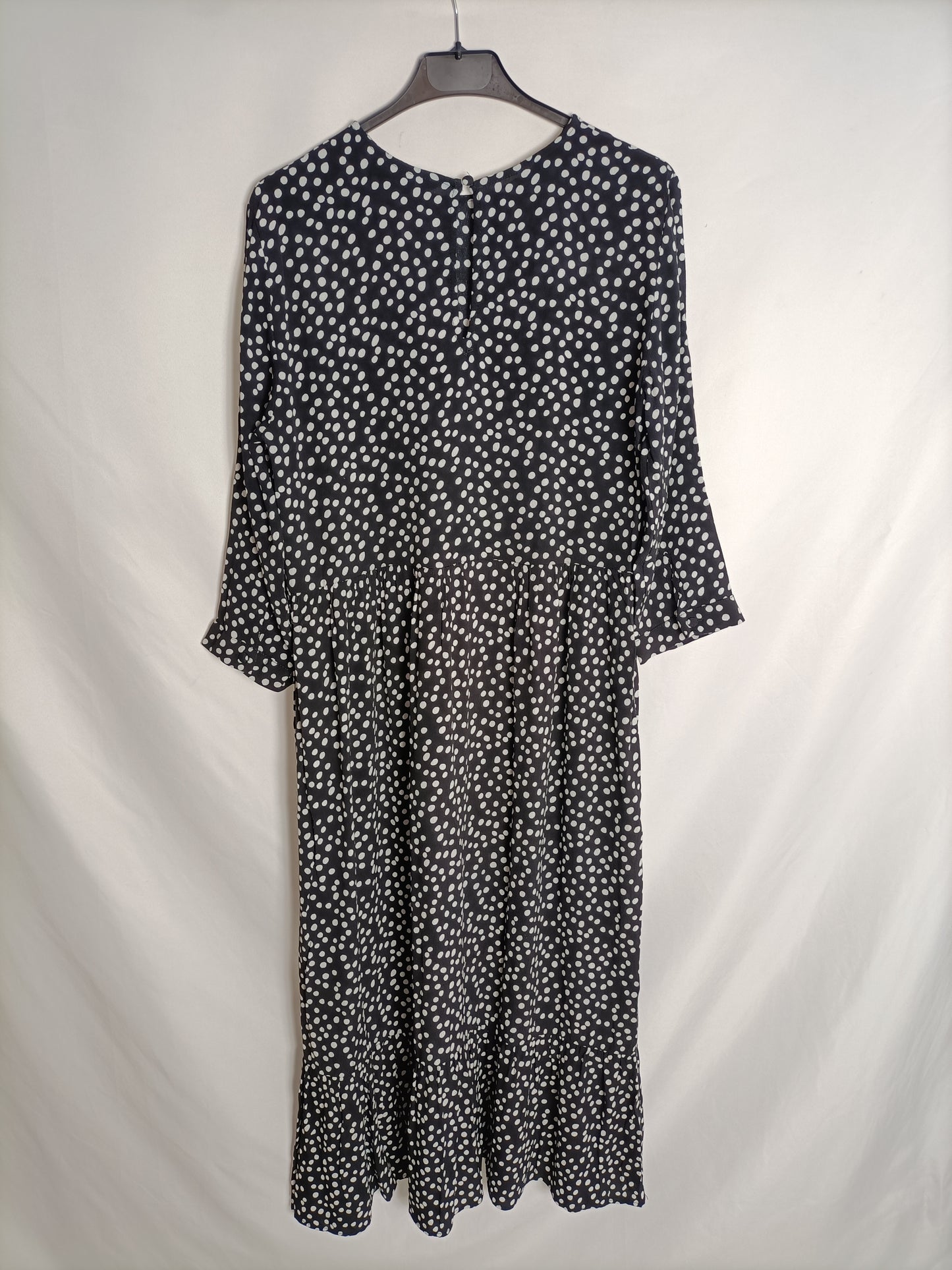 ZARA. Long polka dot dress Ts