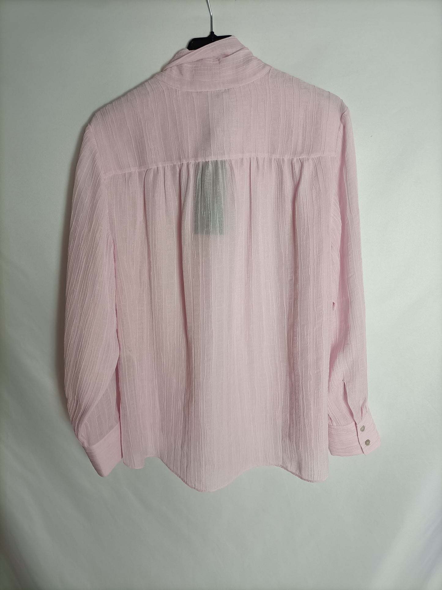 MASSIMO DUTTI. Blusa rosa lazada T.38
