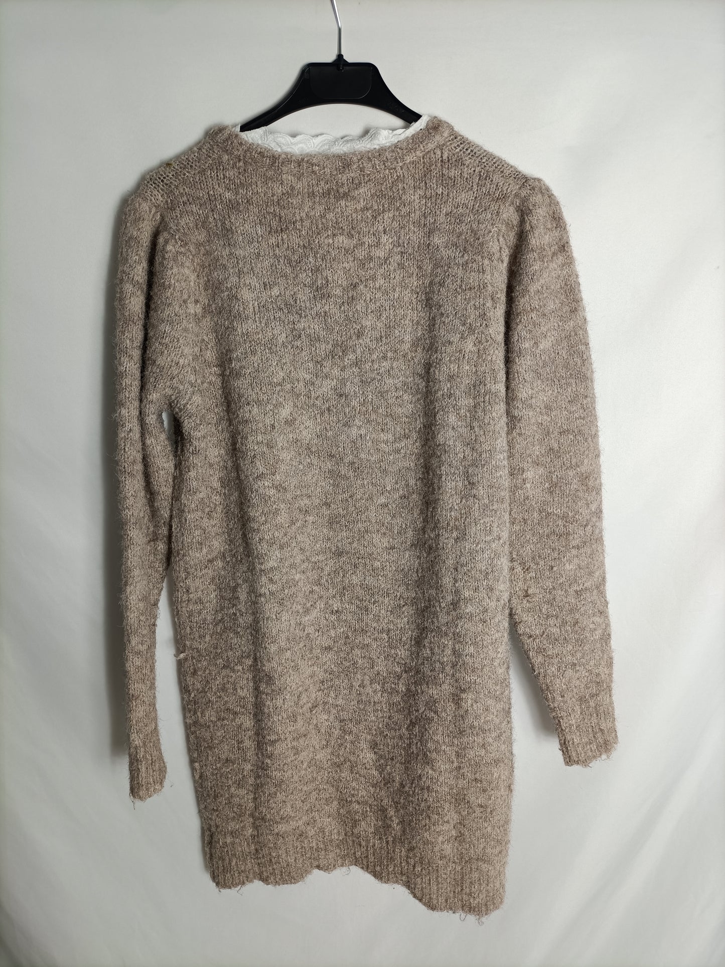 CARLOTA&CO. Beige knit dress Tm/l