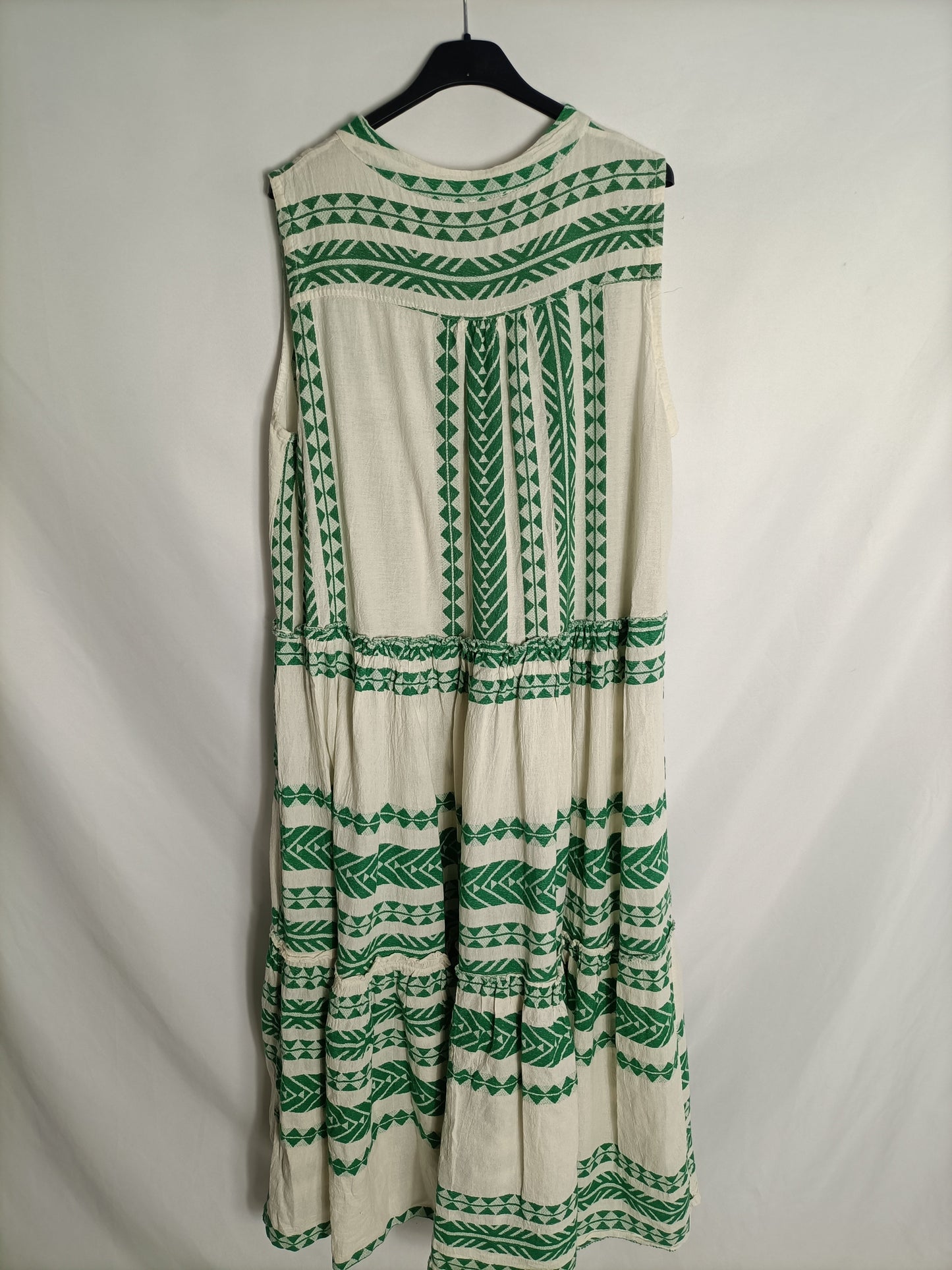 ONE. Vestido beige étnico T.u(S/M)