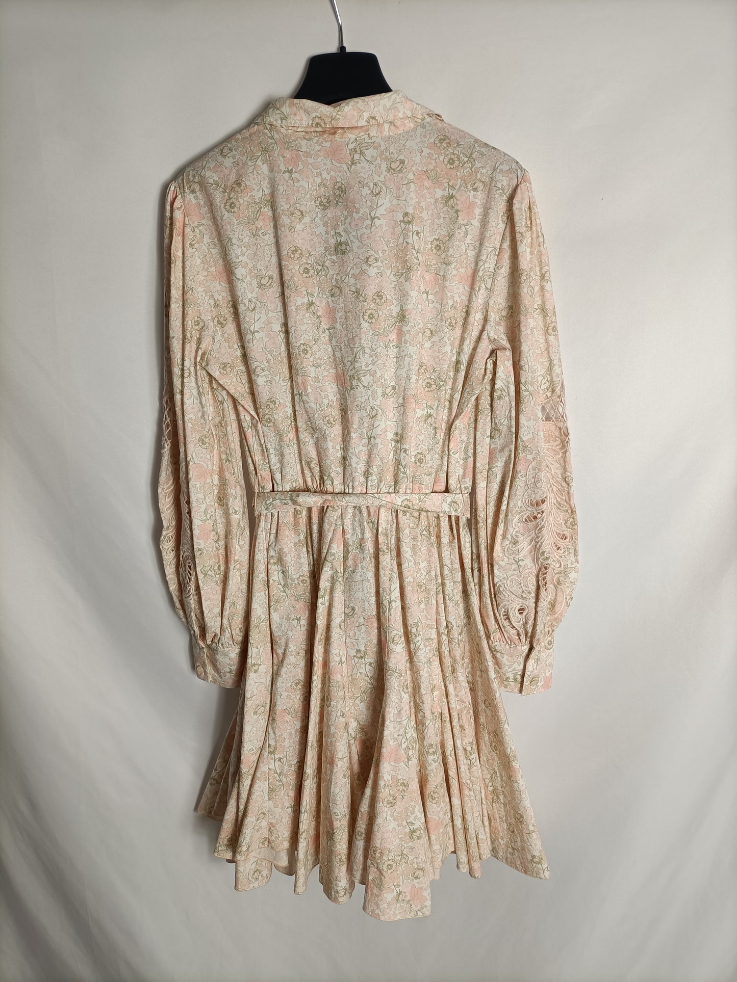 MAJE. Vestido corto flores T.36