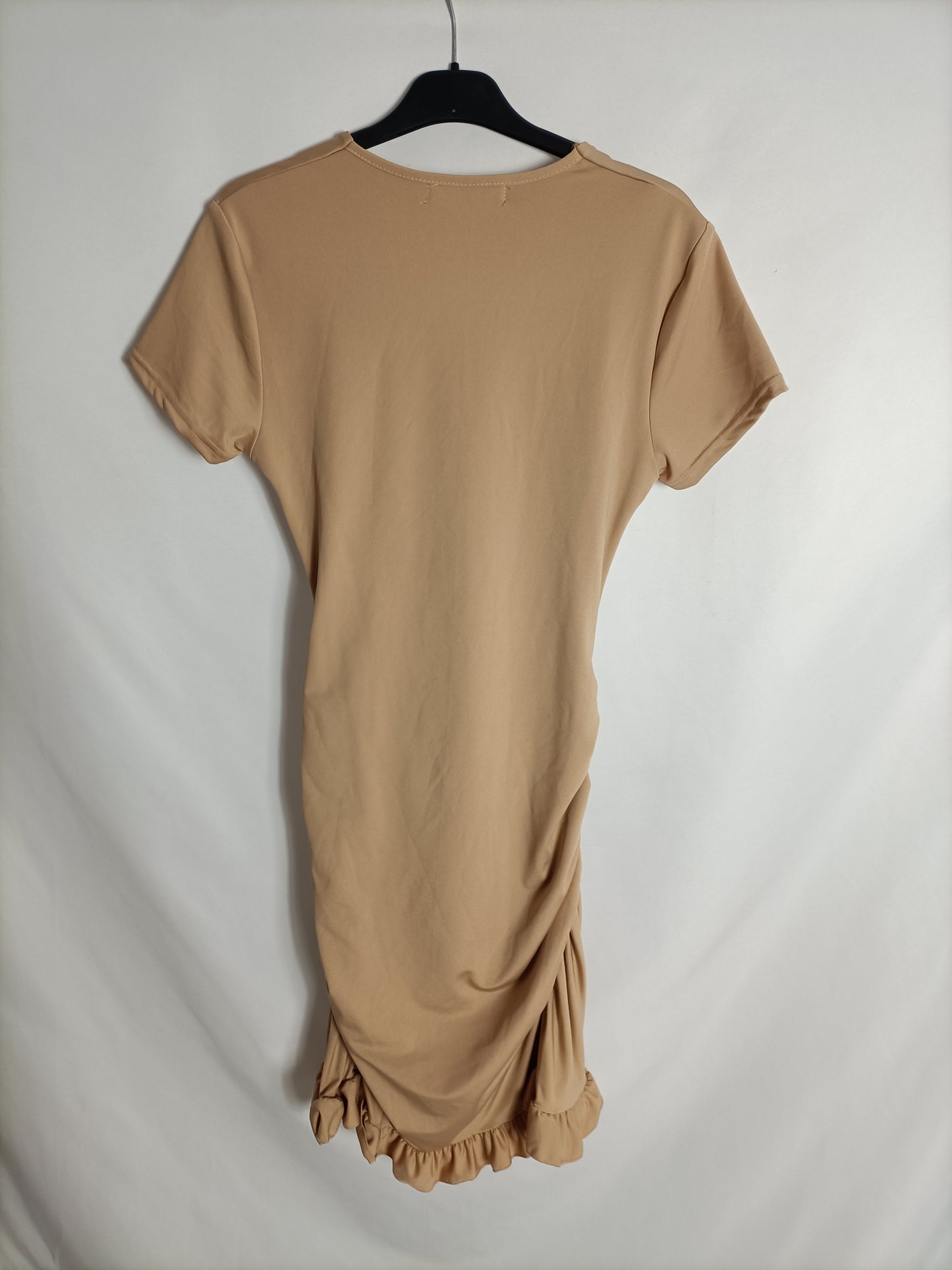 SHEIN. Vestido beige aperturas T.m
