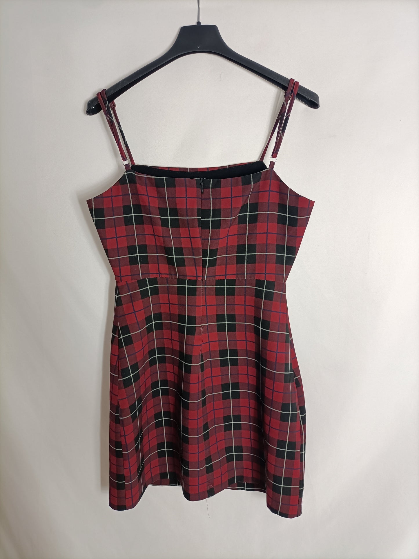 OTHERS. Burgundy checked dress Your(s)