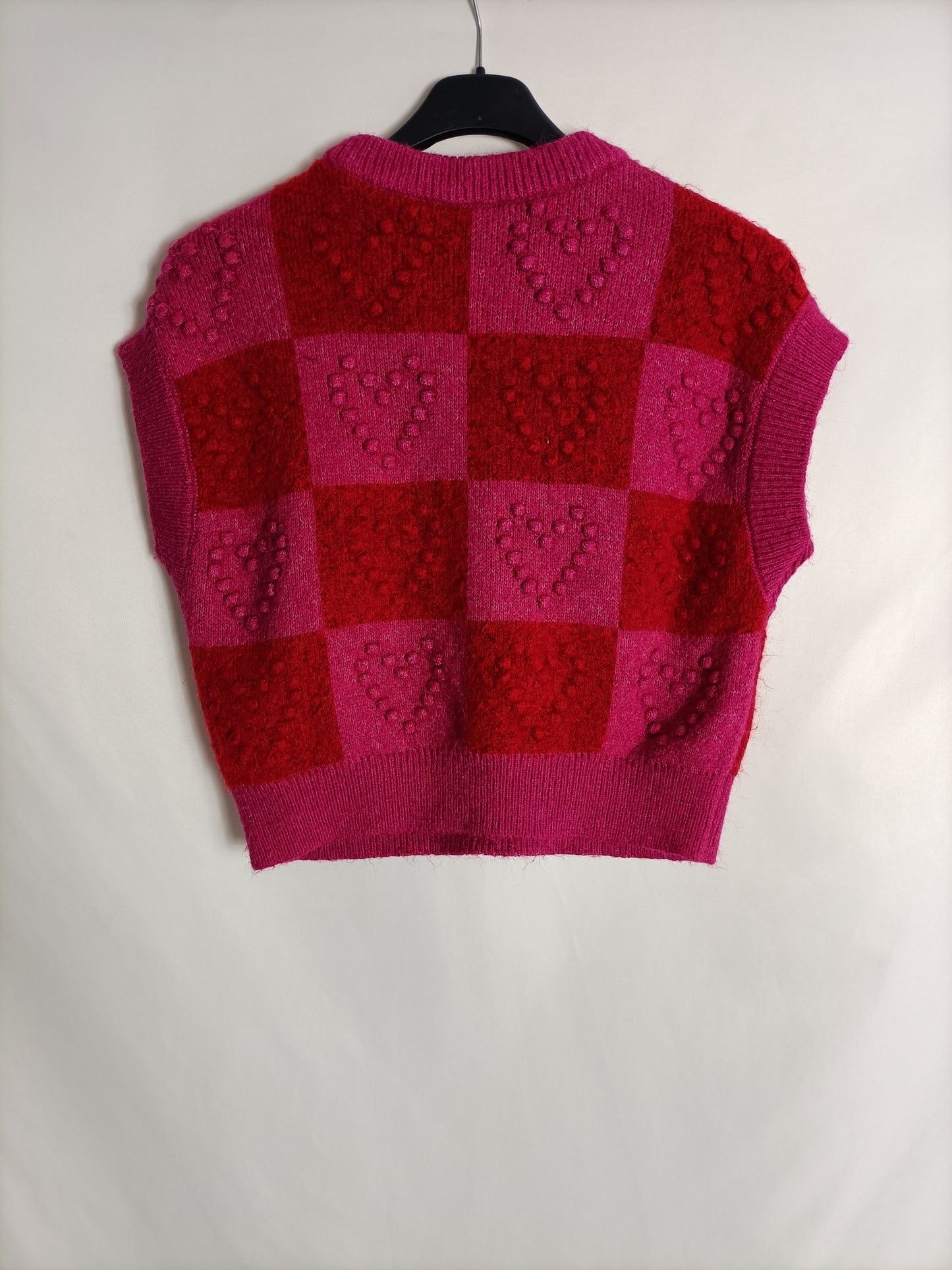 ZARA. Checked knit vest Tm