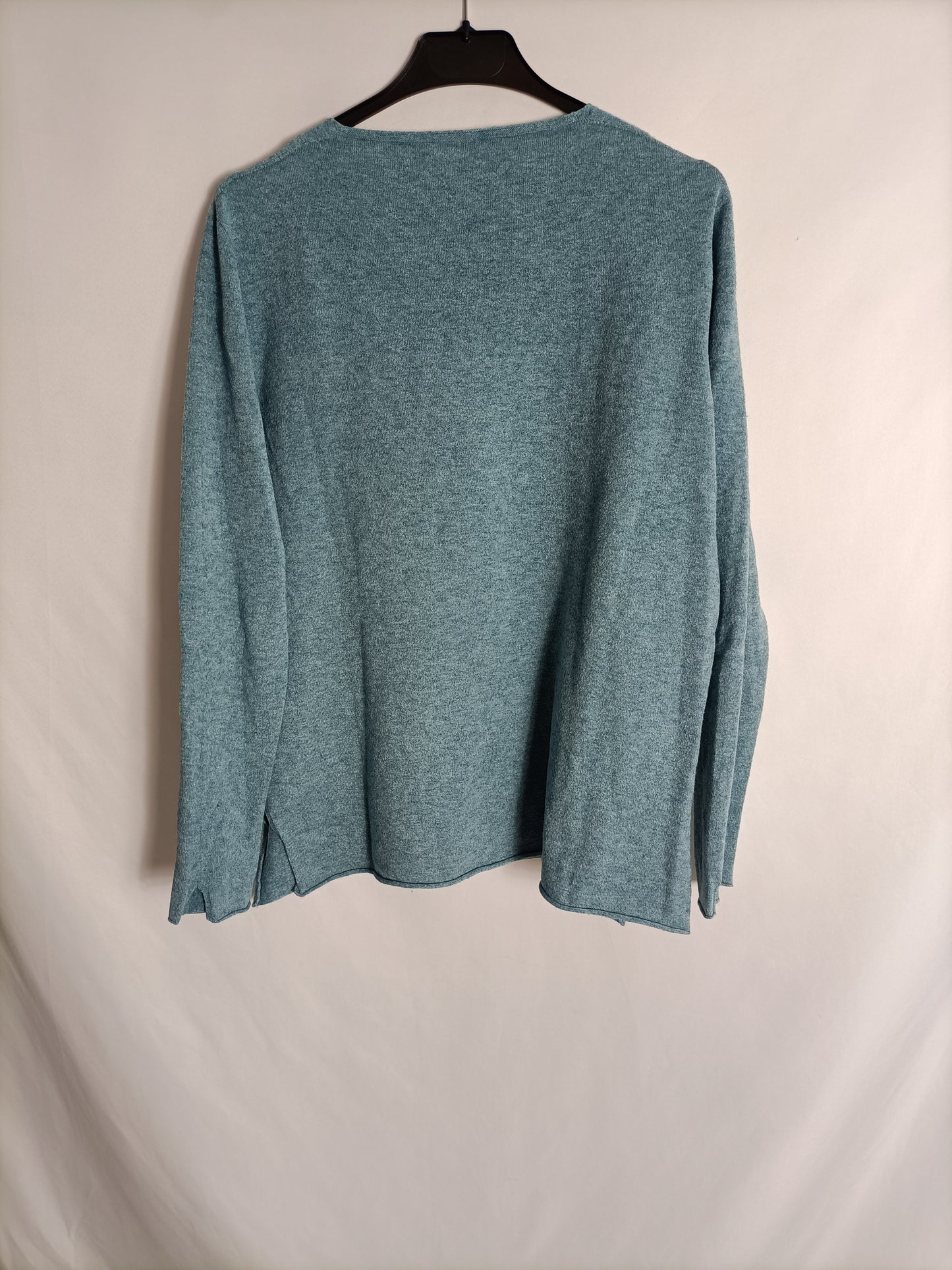 OTHERS. Heathered blue sweater YOUR(s/m)
