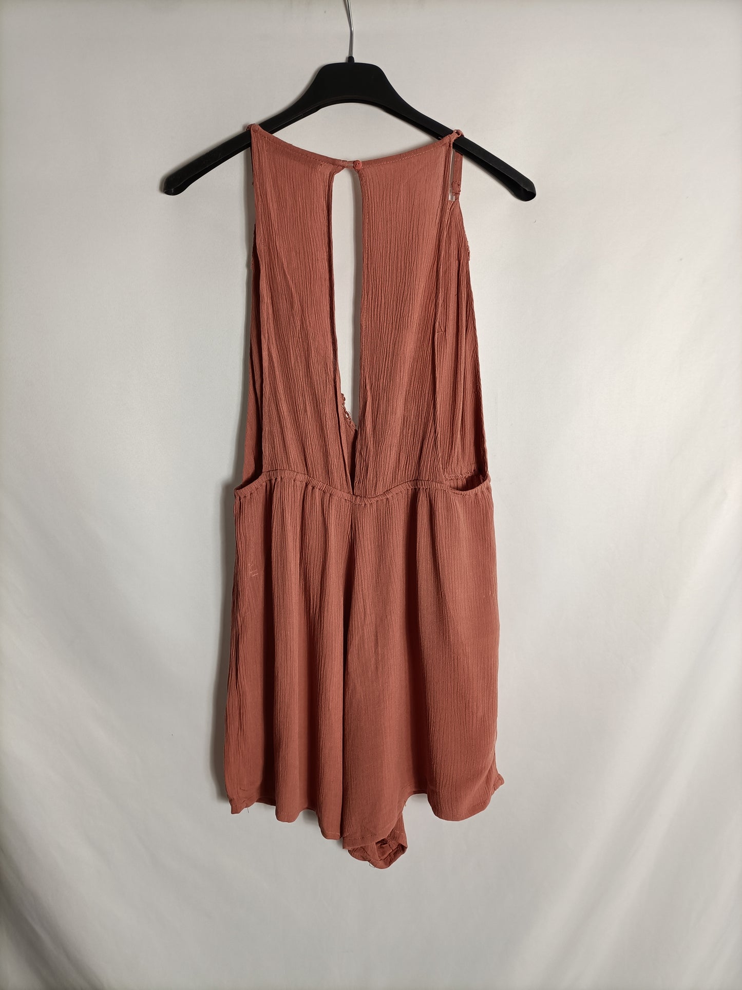 PULL&BEAR. Mono rosa encaje T.m