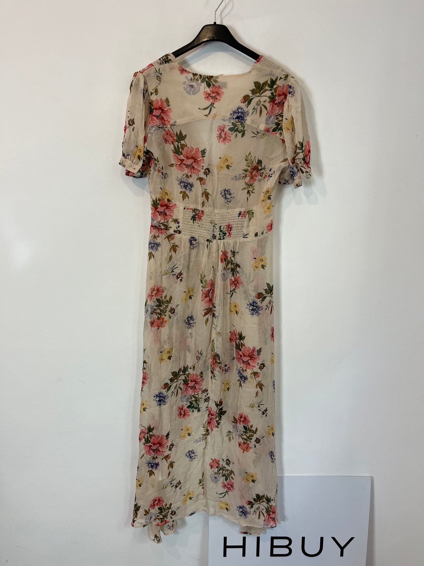 ZARA. Kaftán/Kimono estampado flores. T XS