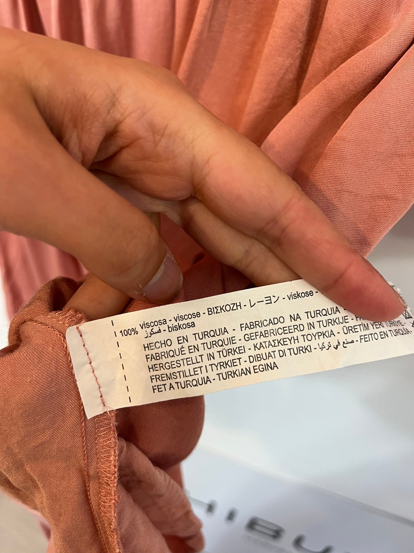 ZARA. Vestido corto rosa claro. T M