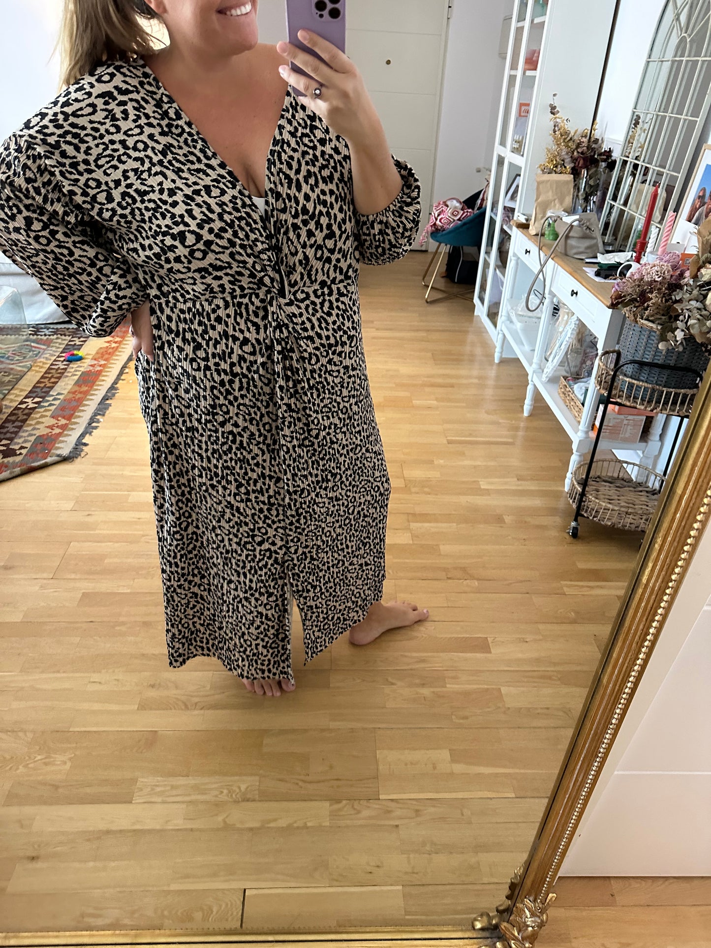 ASOS. Vestido animal print T.52