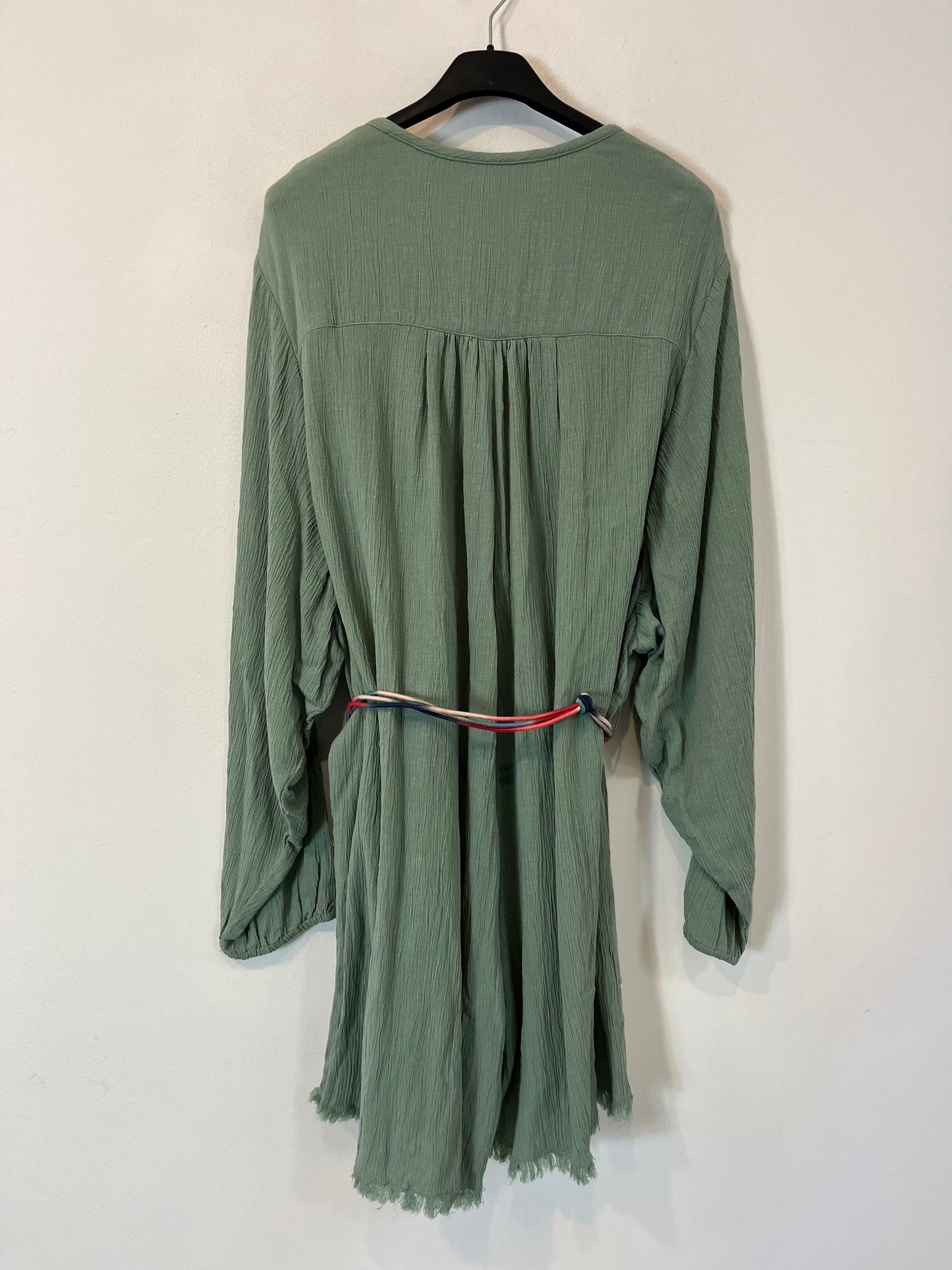 ZARA. Mono verde textura T.s