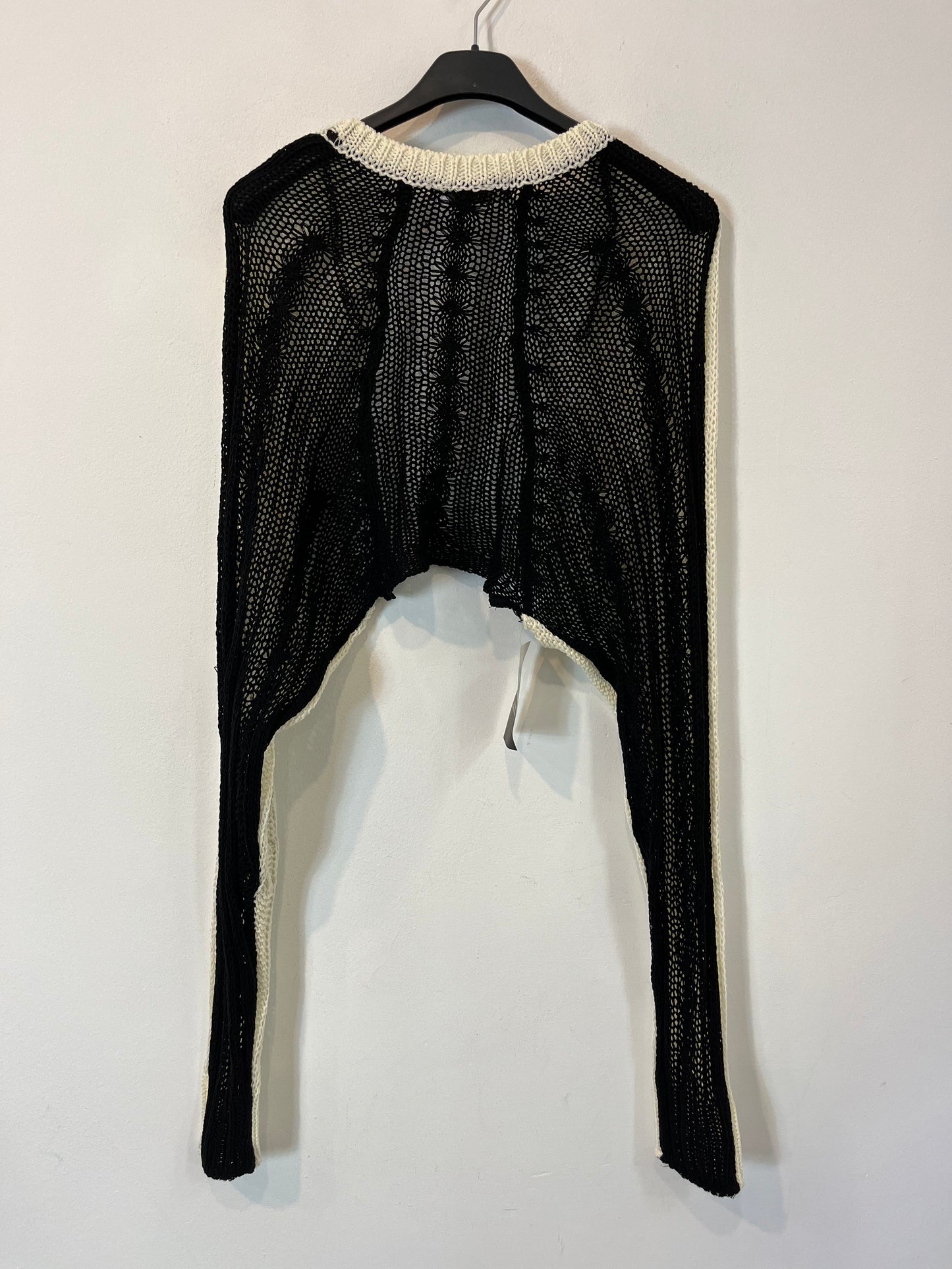 STORETS. Cárdigan bicolor croché T.s/m