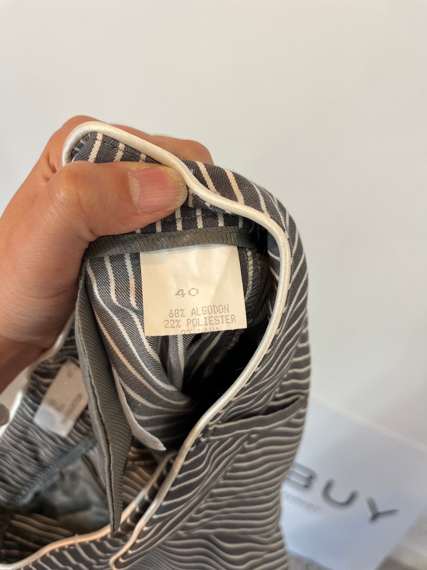 THE EXTREME COLLECTION. Striped cotton trousers. Size 40