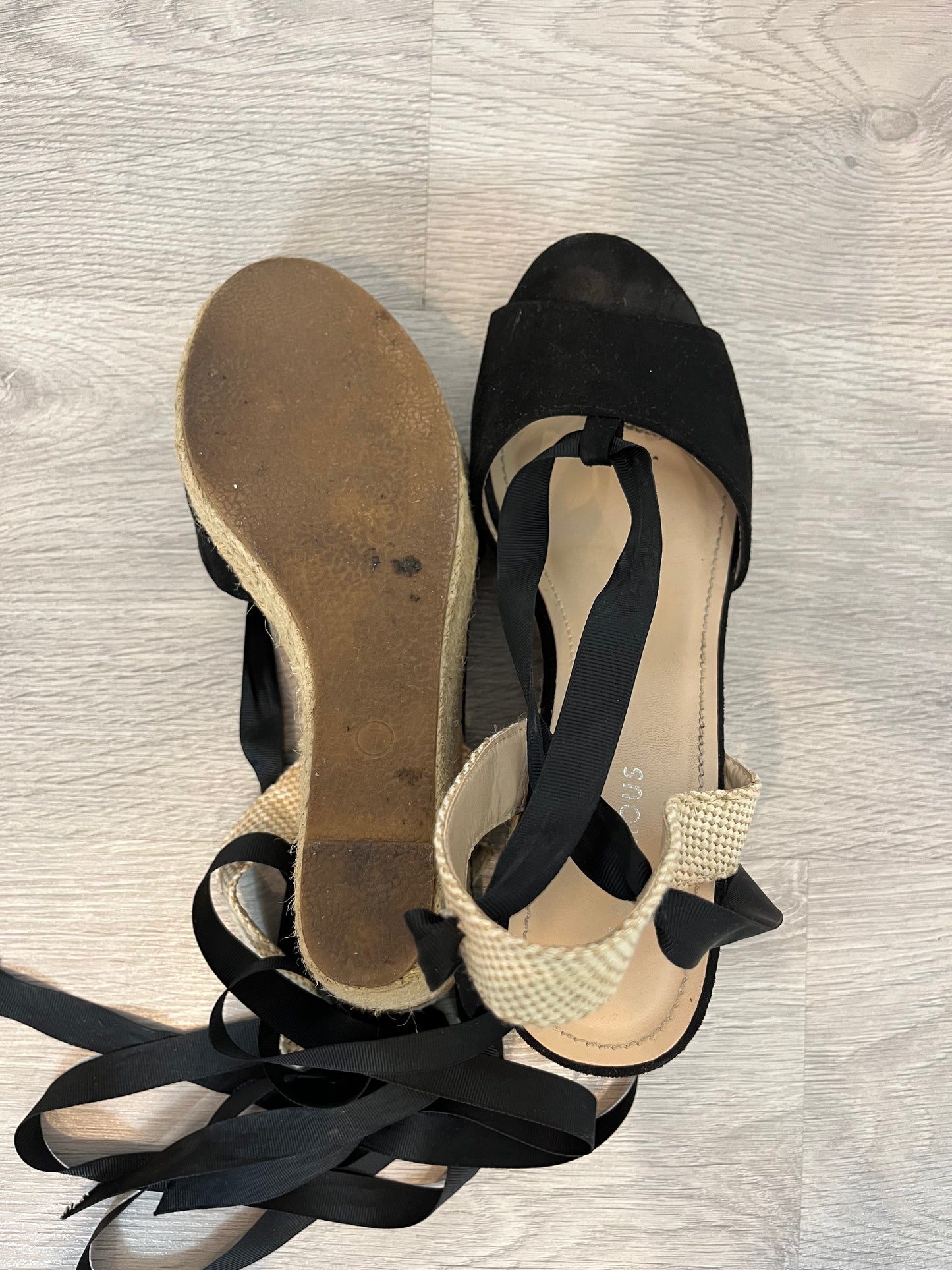 GLAMOROUS. Cuñas esparto tiras. T 40