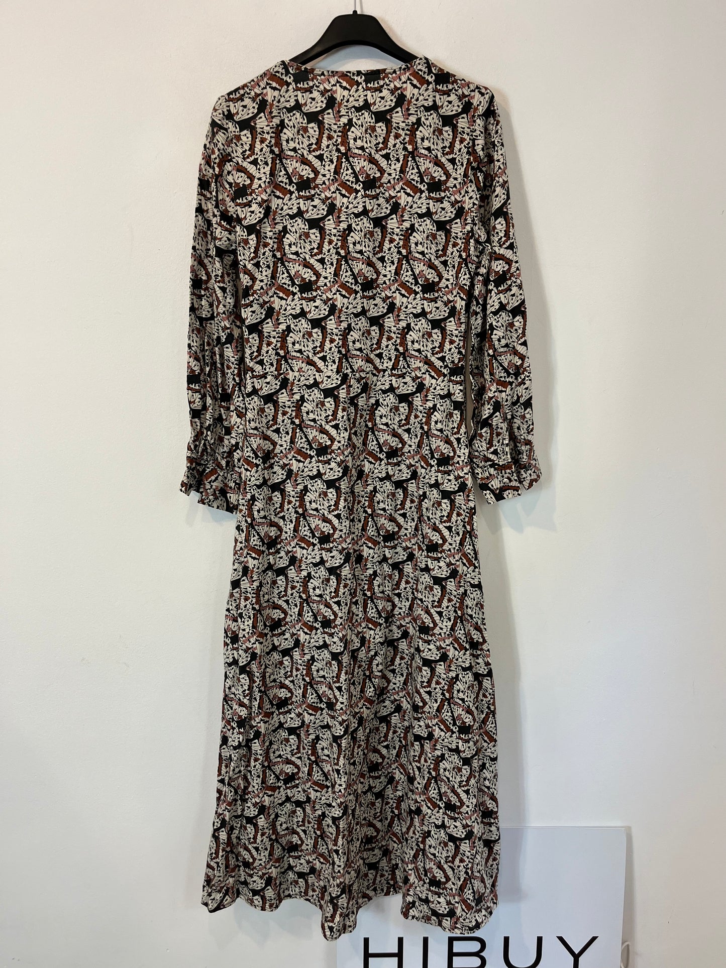 SLOWLOVE. Vestido midi fluido estampado. T XS/S