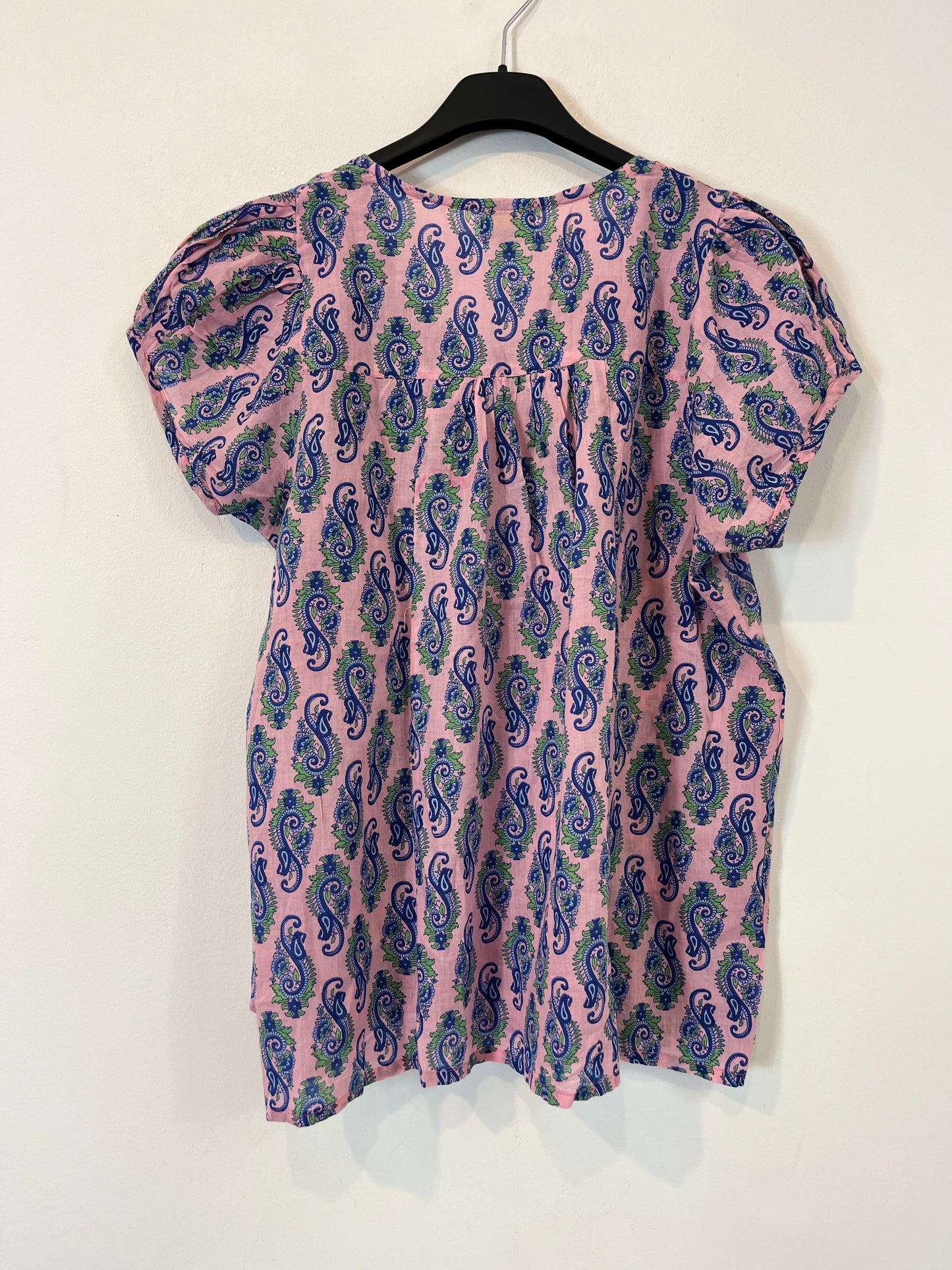 CARDINA. Pink printed blouse T. M