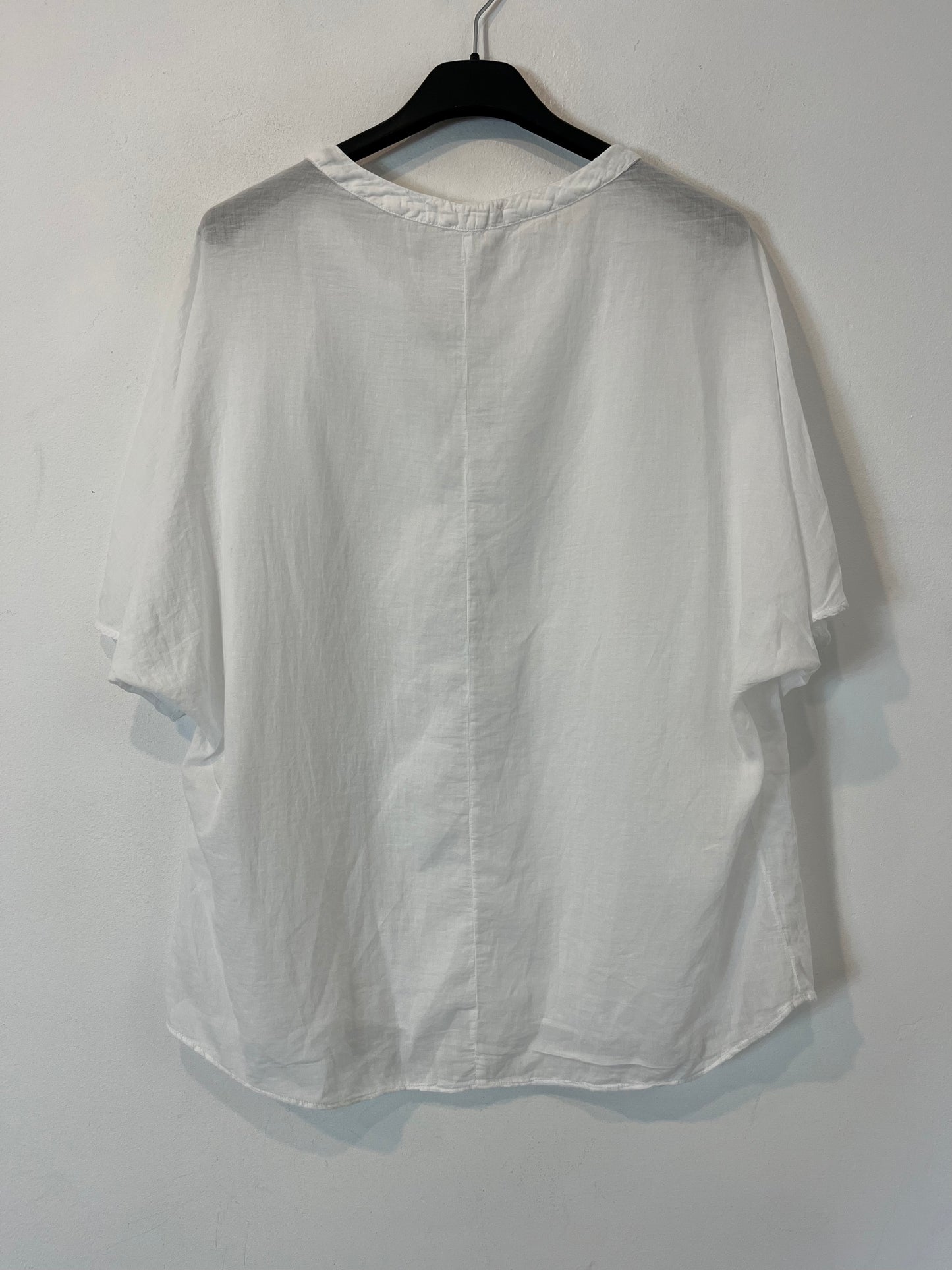 ESE O ESE. Blusa blanca algodón . T M