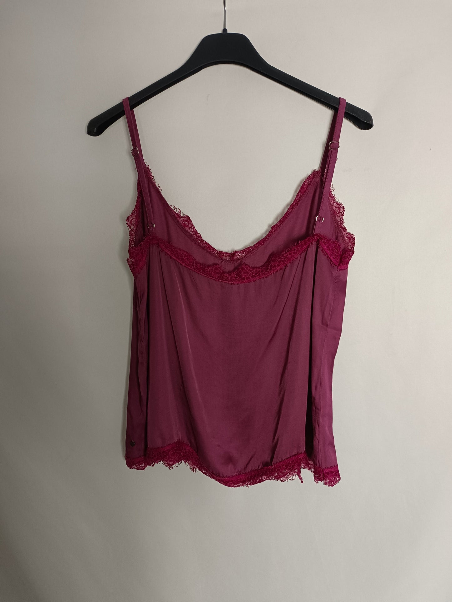 BROWNIE. Top lencero burdeos T.s/m