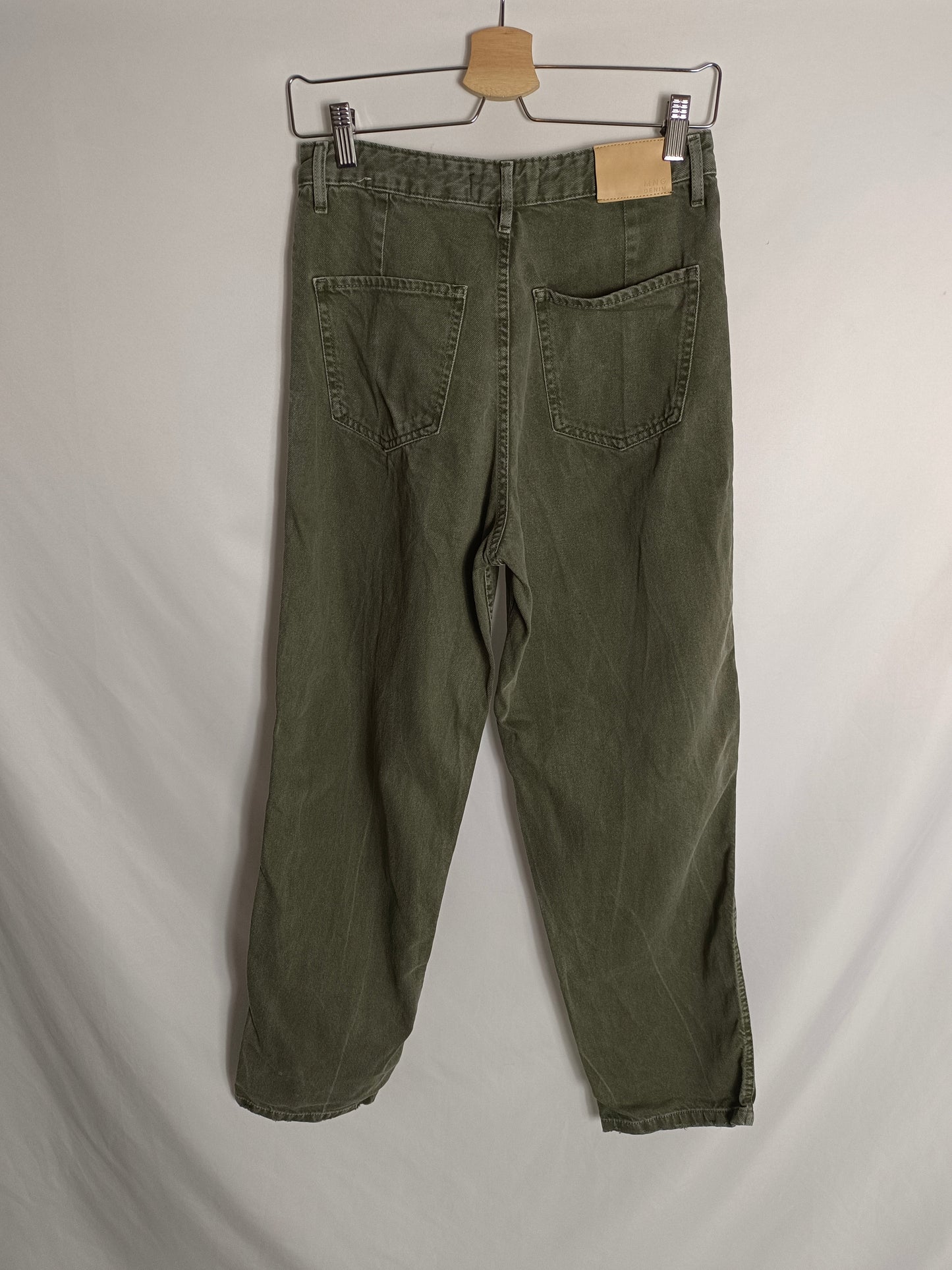 MANGO. Green wide-legged trousers size 36 (tare)