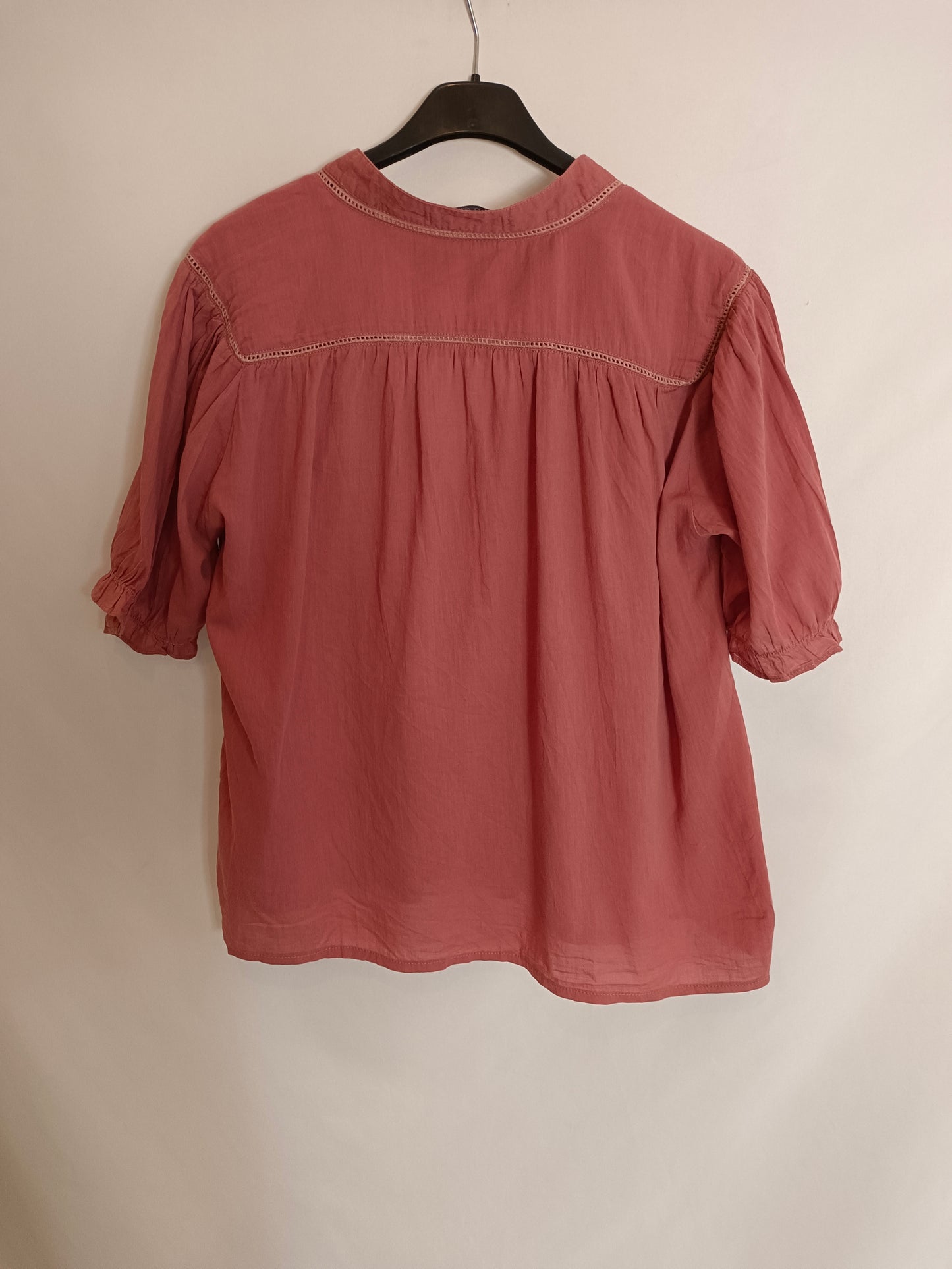 POLIN ET MOI. Blusa rosa manga corta T.m
