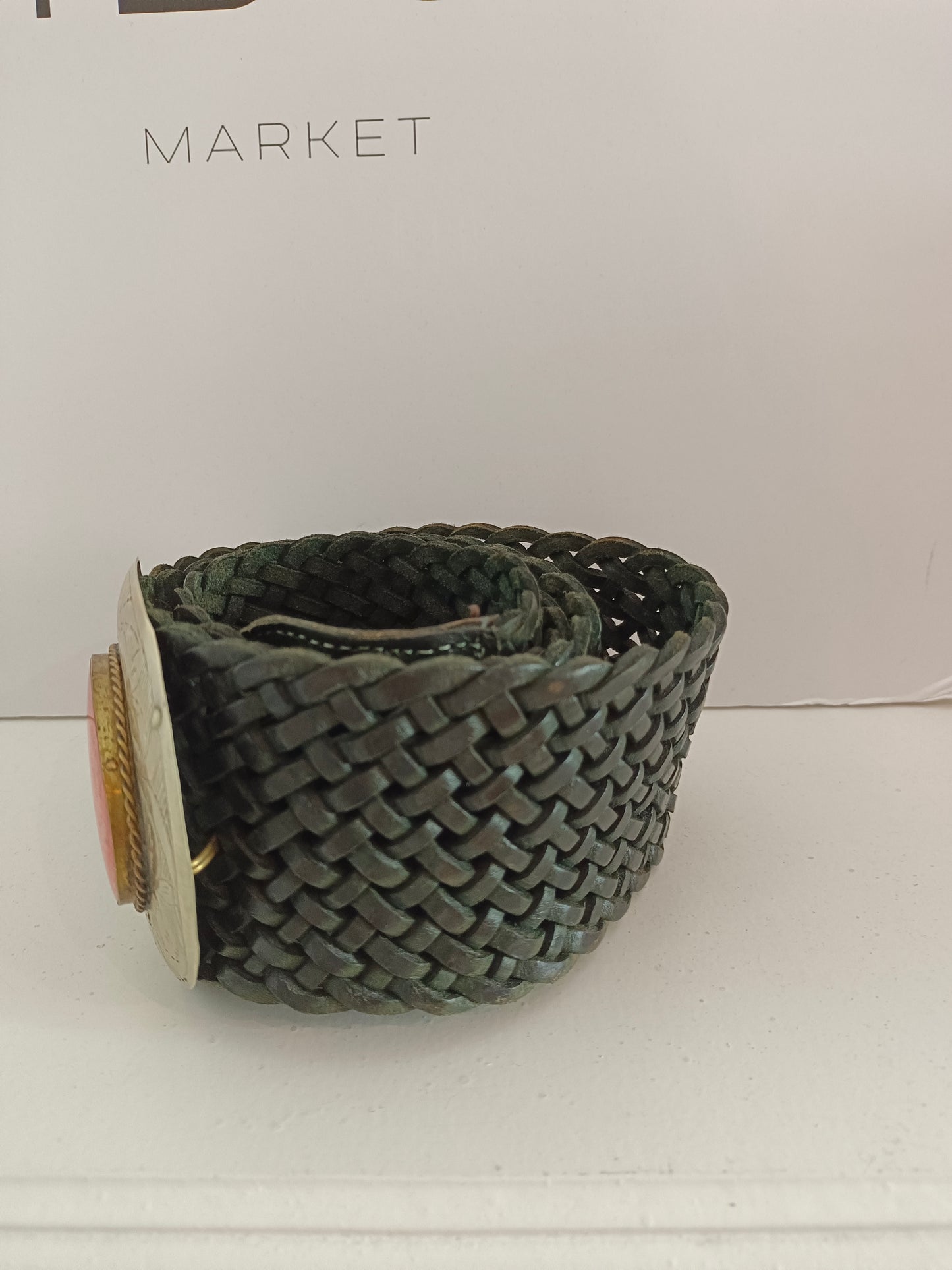 OTRAS. Cinturón negro trenzado